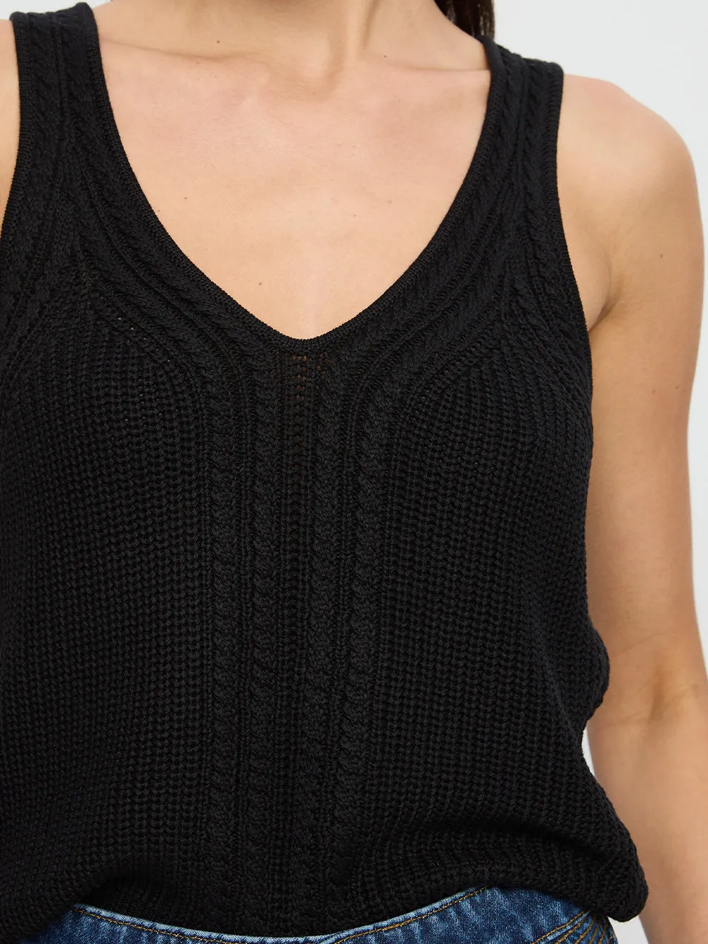 Raven Knit Cami - Black