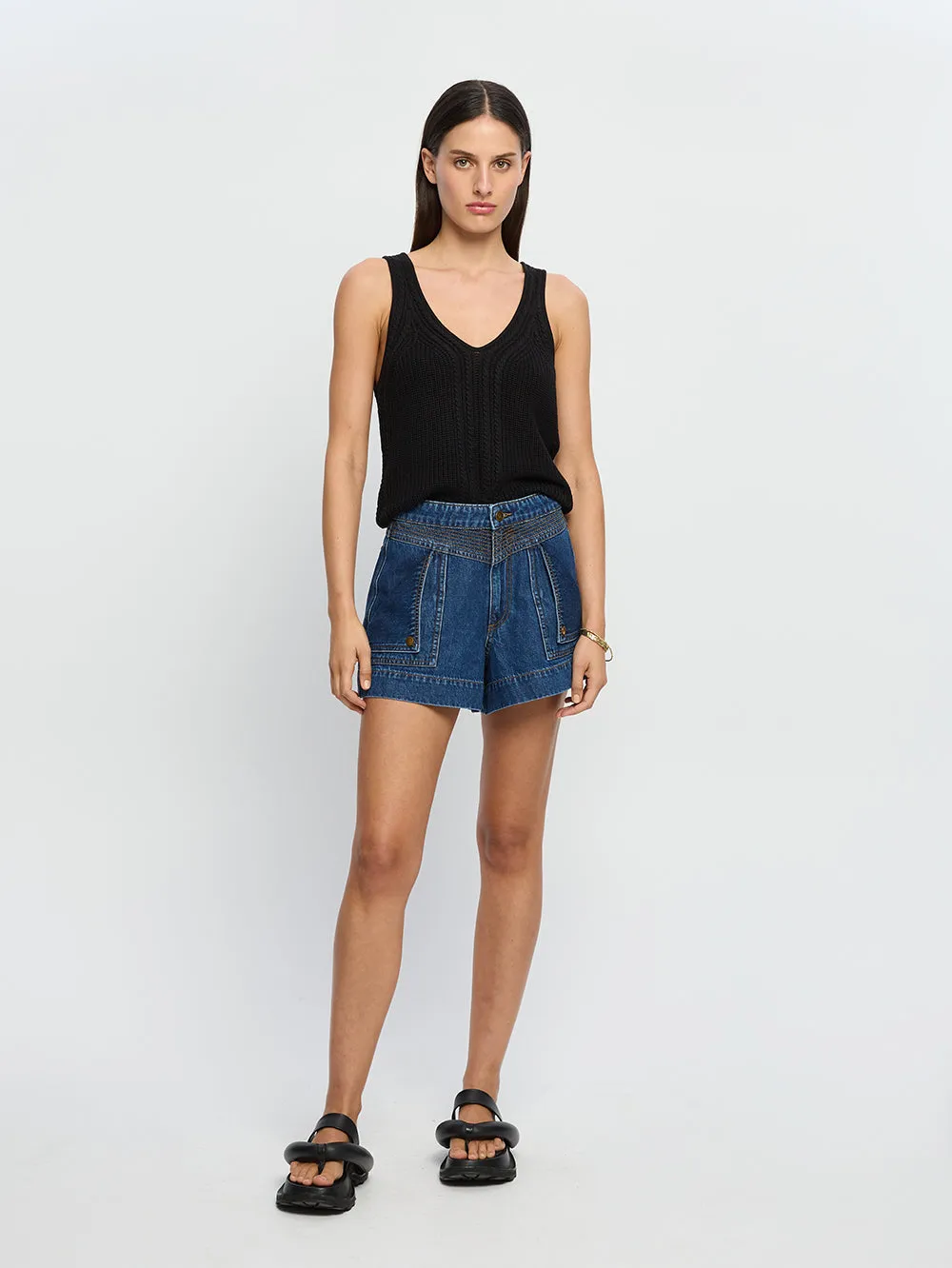 Raven Knit Cami - Black