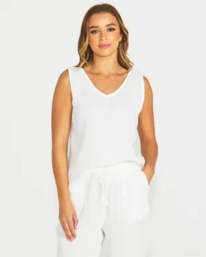 Sass Henny Tank White