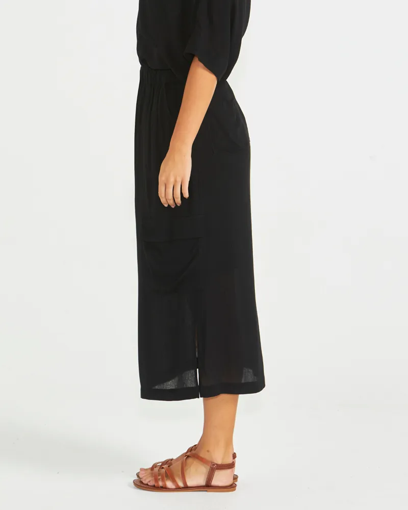 Sass Raya Cargo Skirt Black