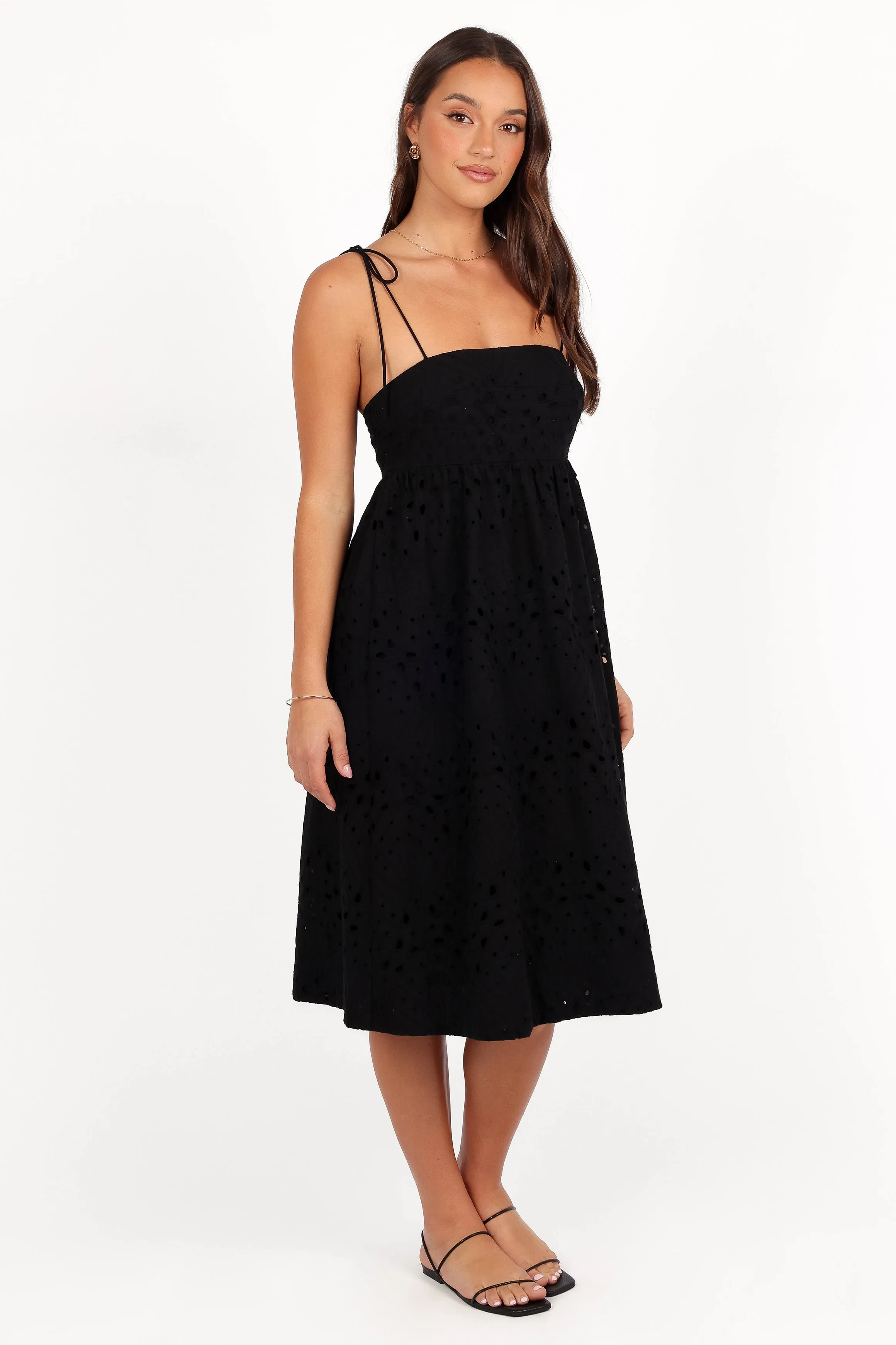 Sevara Midi Dress - Black