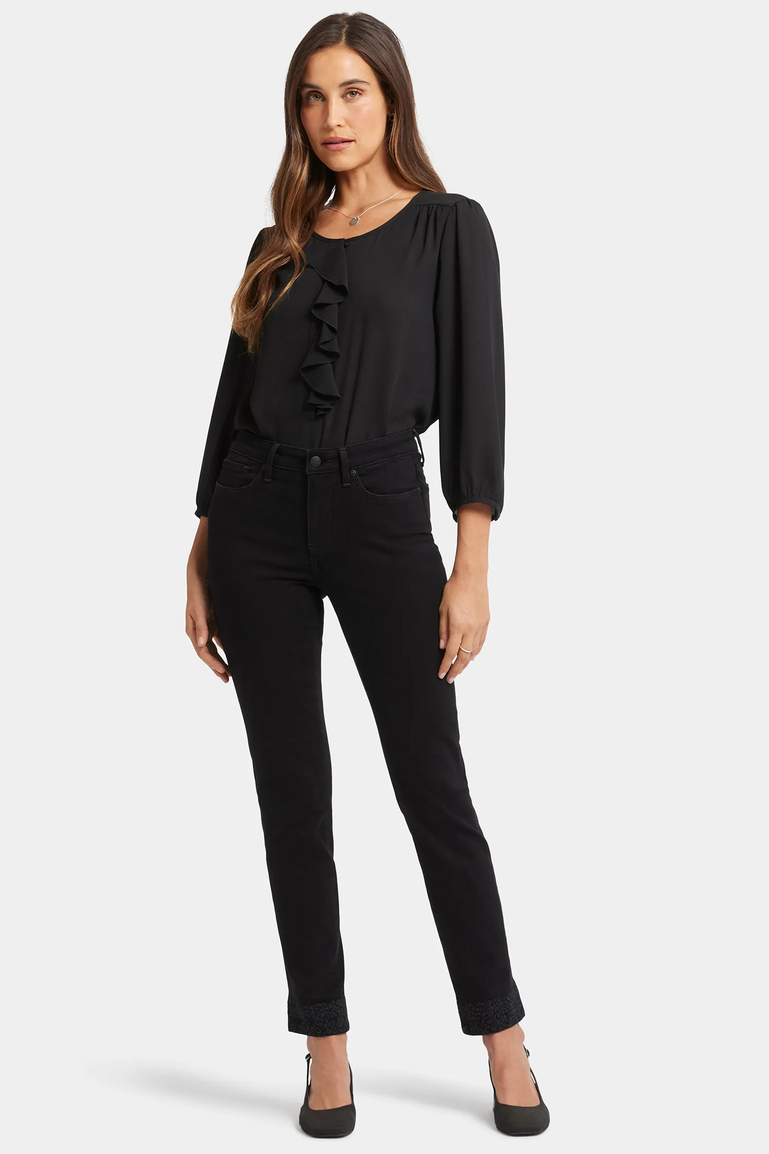 Sheri Slim Ankle Jeans - Black Rinse