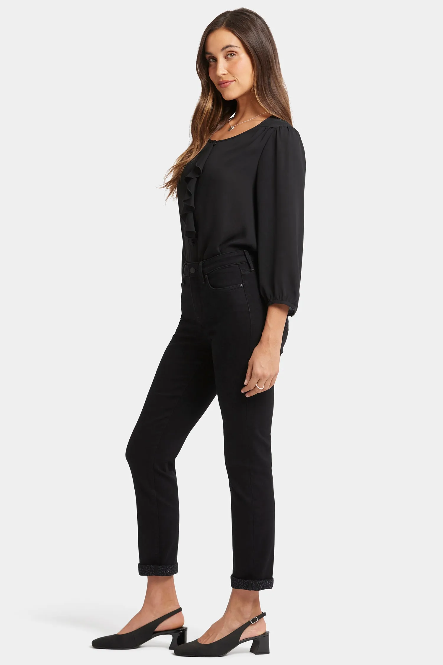 Sheri Slim Ankle Jeans - Black Rinse