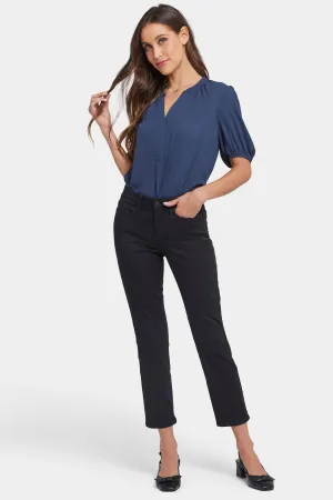 Sheri Slim Ankle Jeans - Black