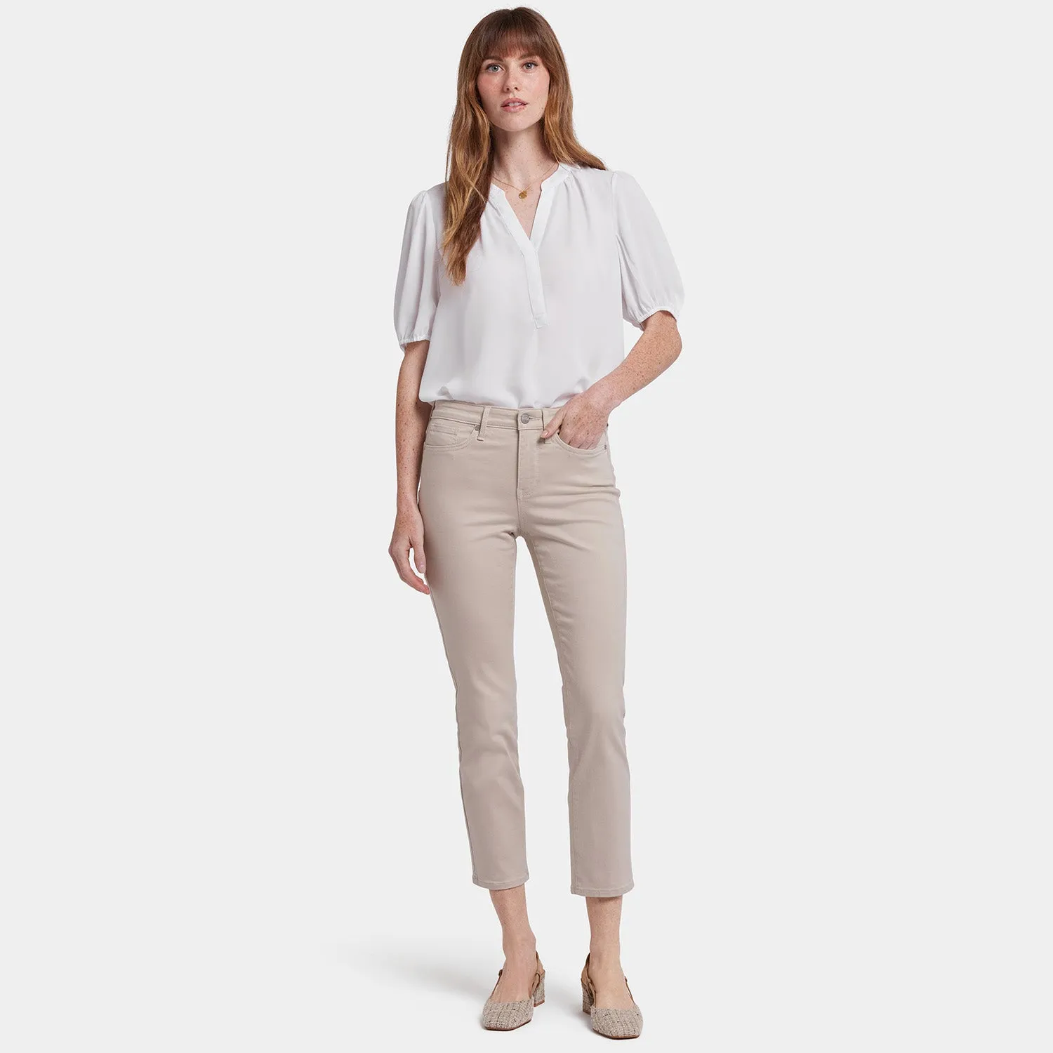 Sheri Slim Ankle Jeans - Feather