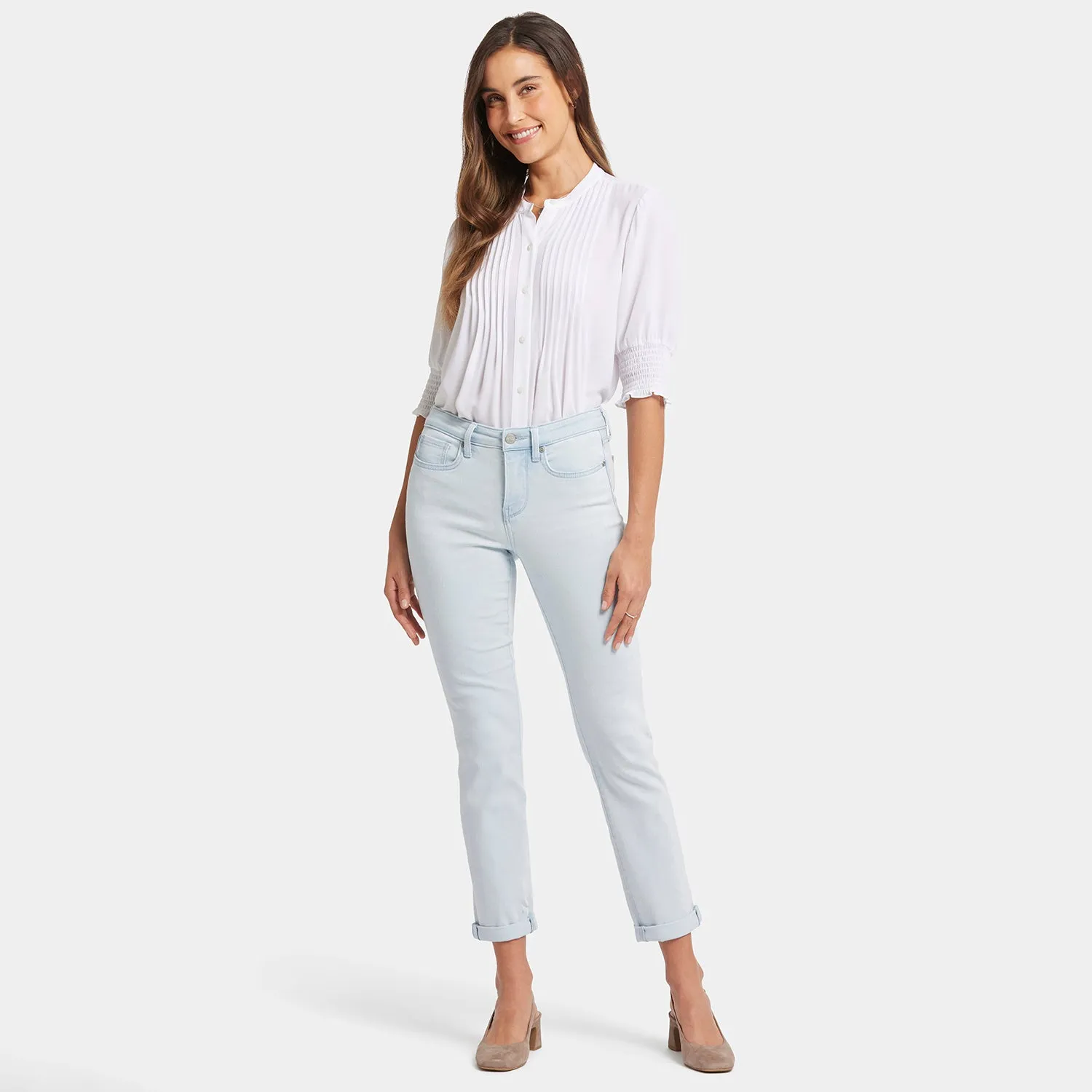 Sheri Slim Ankle Jeans - Glacier Frost
