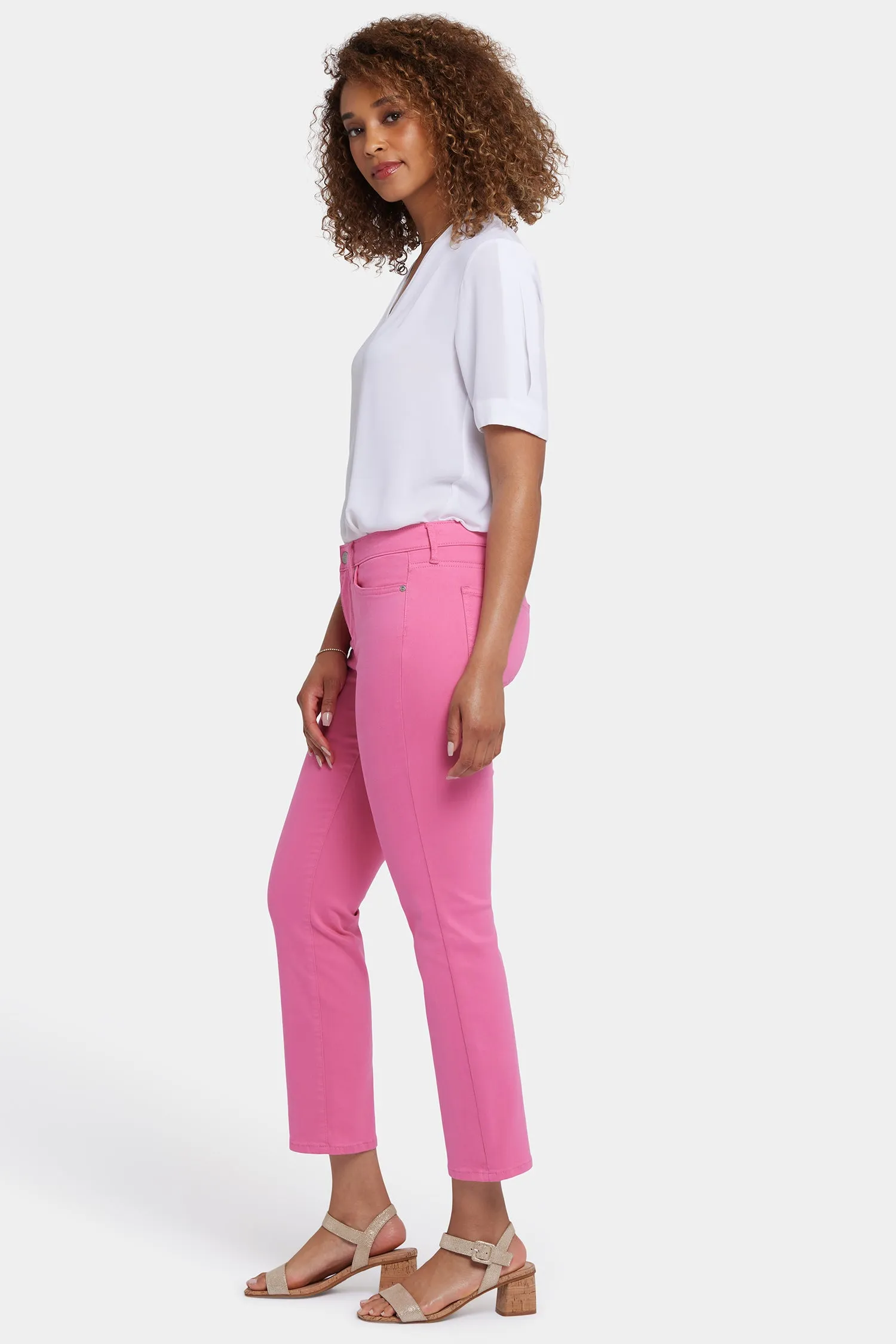 Sheri Slim Ankle Jeans - Honeysuckle