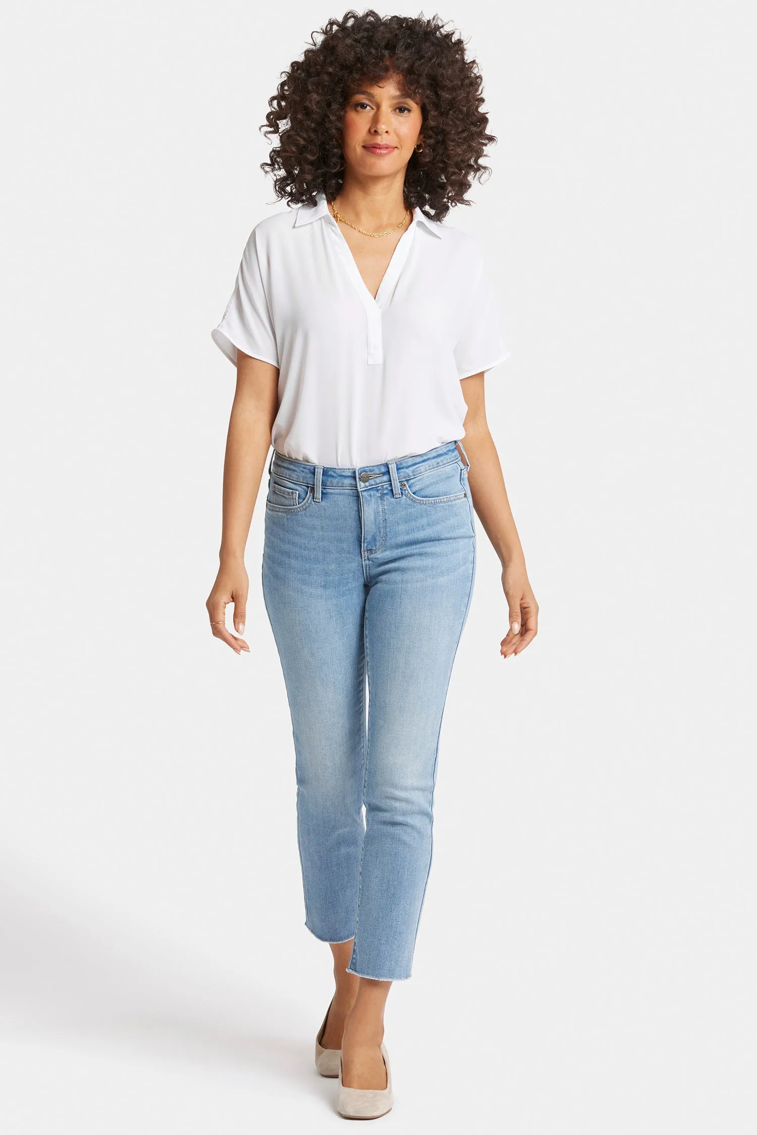 Sheri Slim Ankle Jeans In Petite - Blue Valley