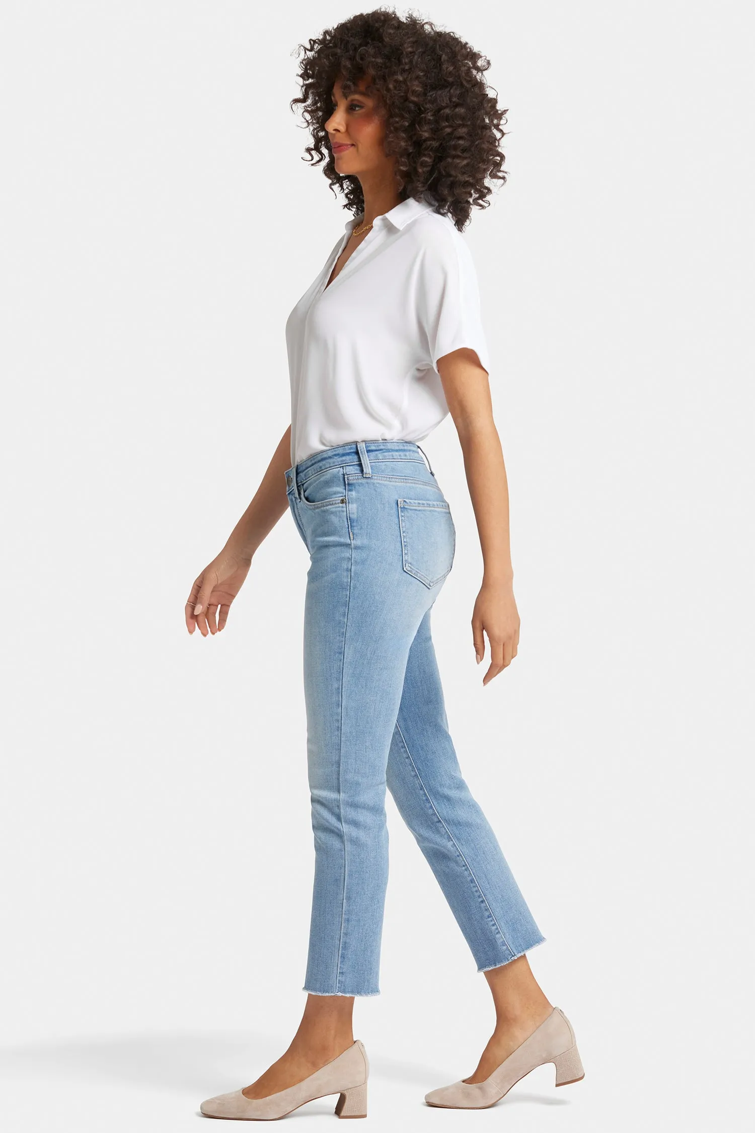 Sheri Slim Ankle Jeans In Petite - Blue Valley