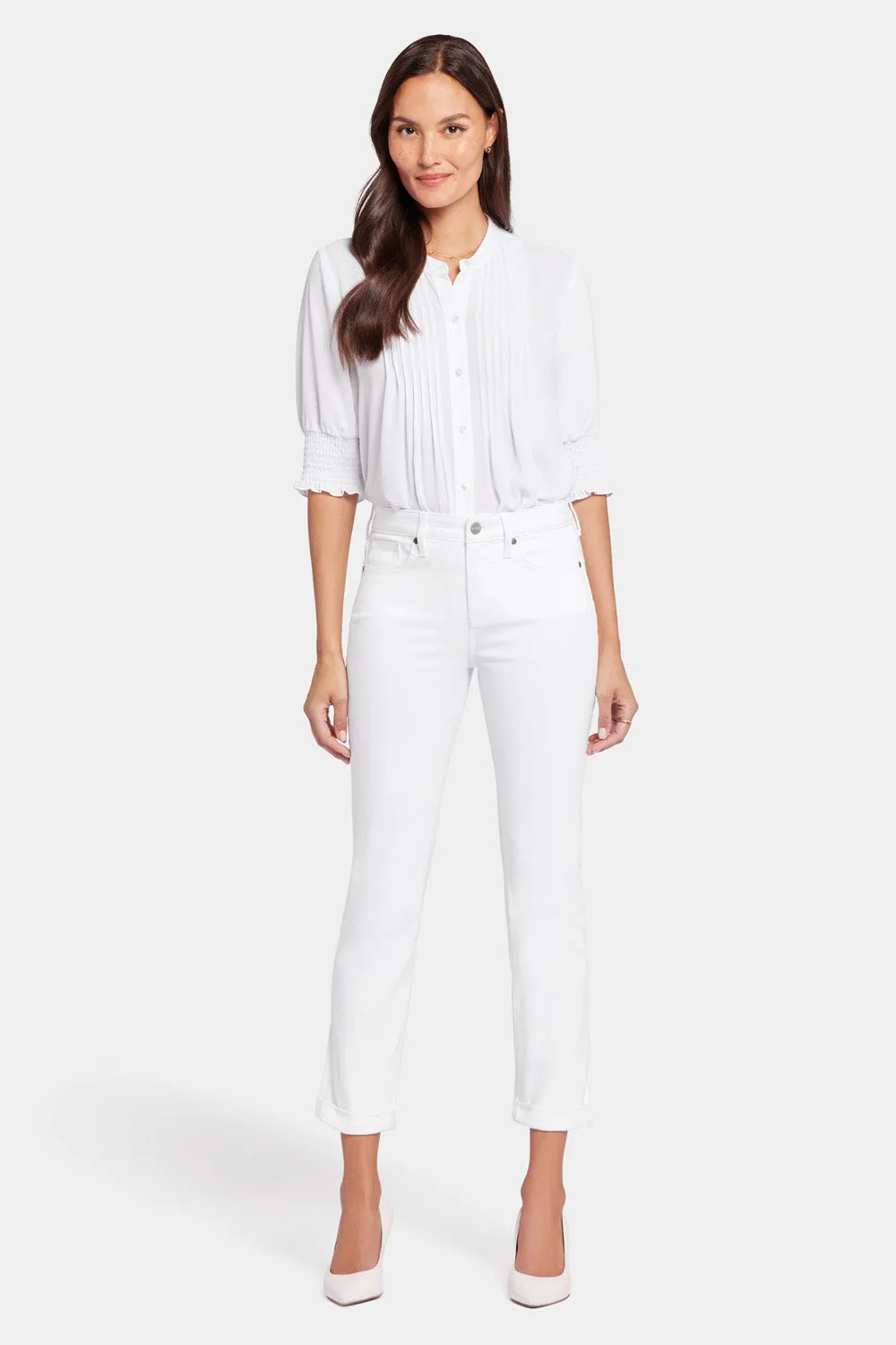 Sheri Slim Ankle Jeans - Optic White