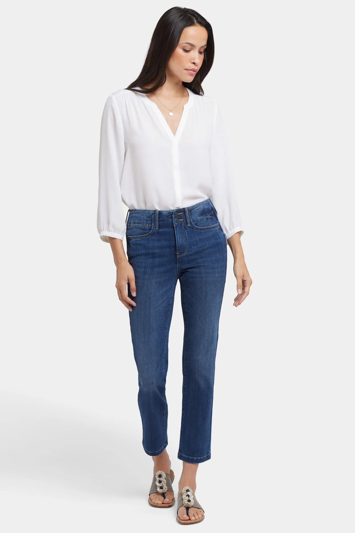 Sheri Slim Ankle Jeans - Rio Rapids
