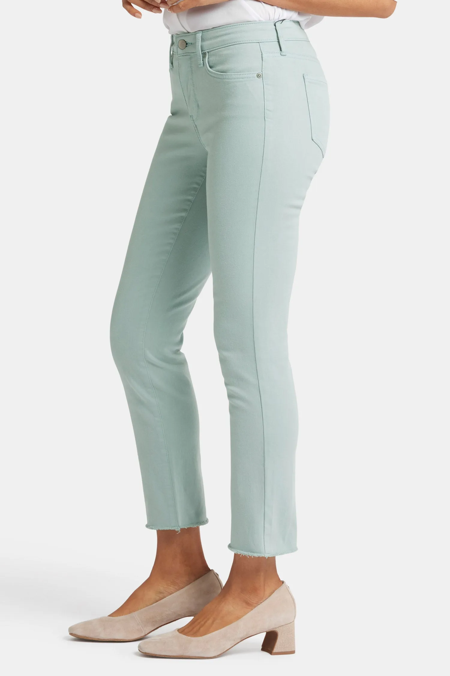 Sheri Slim Ankle Jeans - Snowpass Mint
