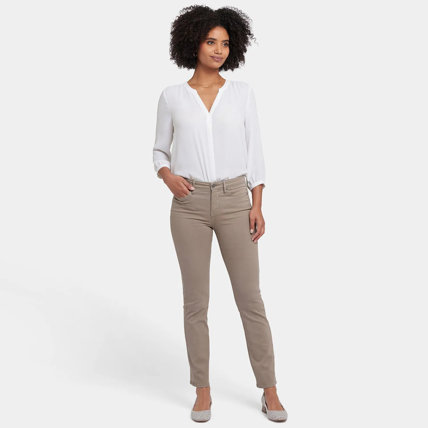 Sheri Slim Jeans - Country Oak