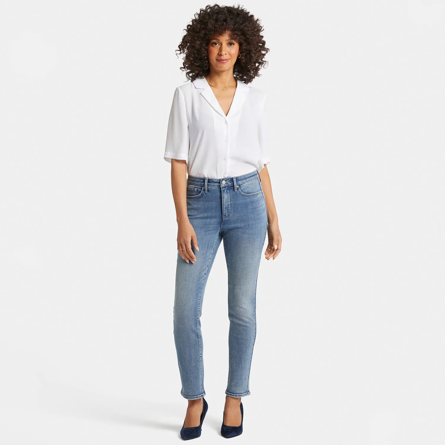 Sheri Slim Jeans In Petite - Indigo Stream