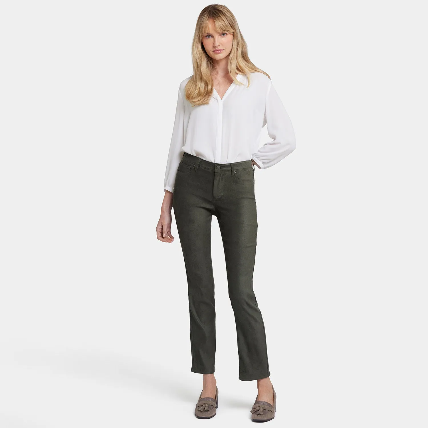 Sheri Slim Pants - Vine Leaf