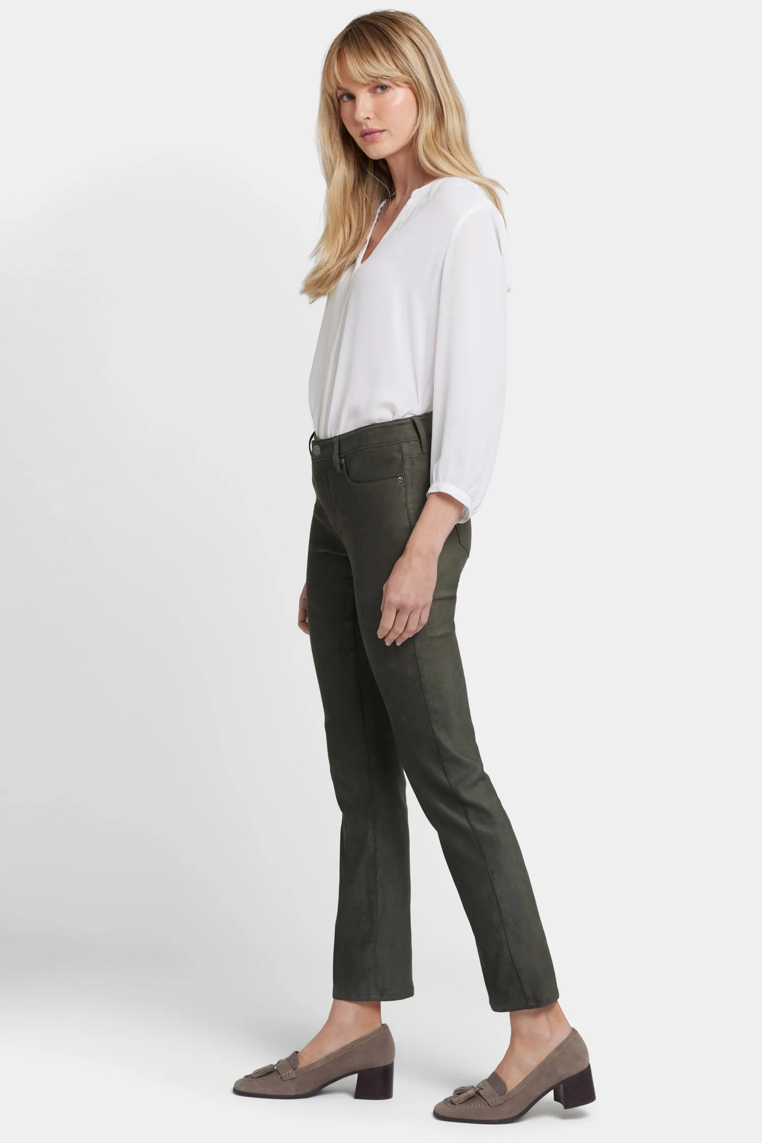 Sheri Slim Pants - Vine Leaf