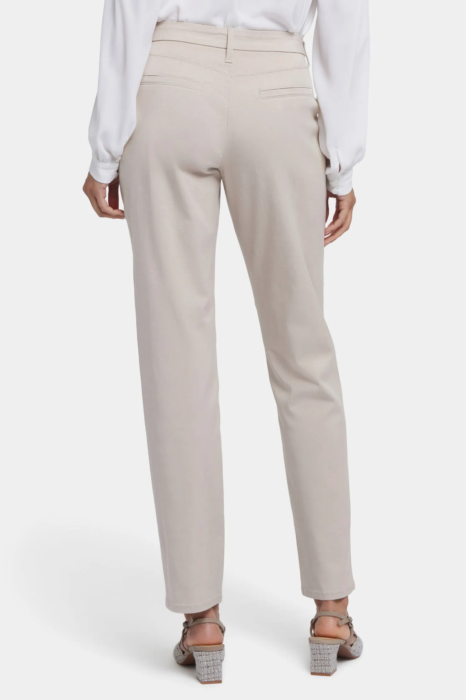 Sheri Slim Trouser Pants - Feather