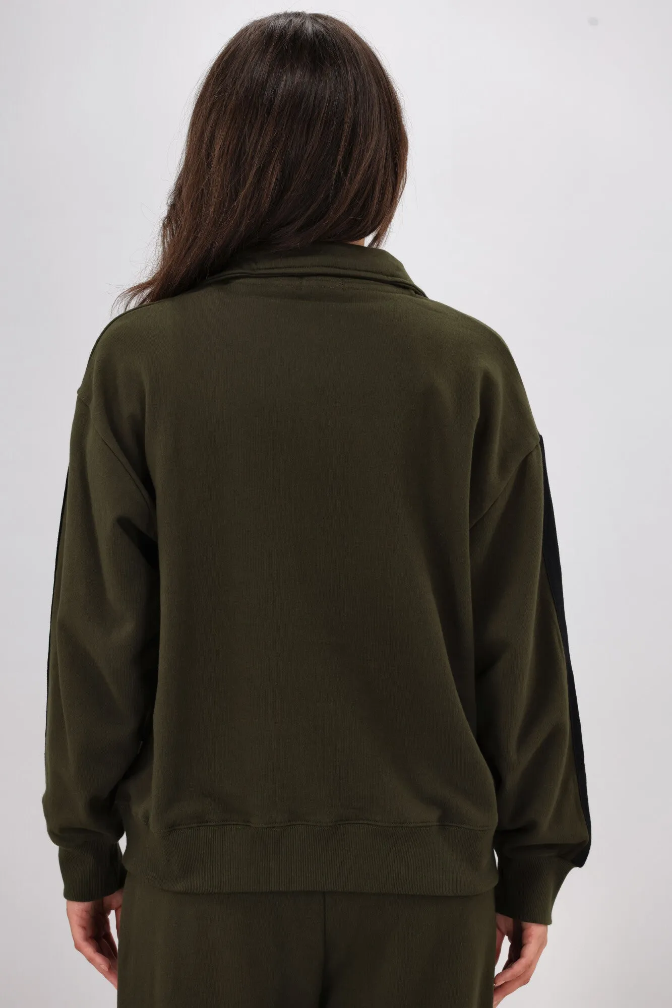 Shine On Essentials Panel 1/4 Zip Olive