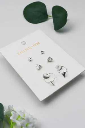 Shine On Label Florence Collection Earrings Silver