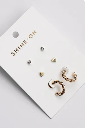 Shine On Label Milan Collection Earrings Gold