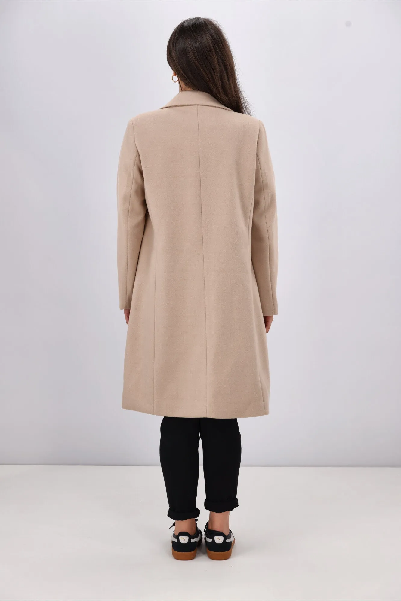 Shine On Label Montana Long Coat Oat