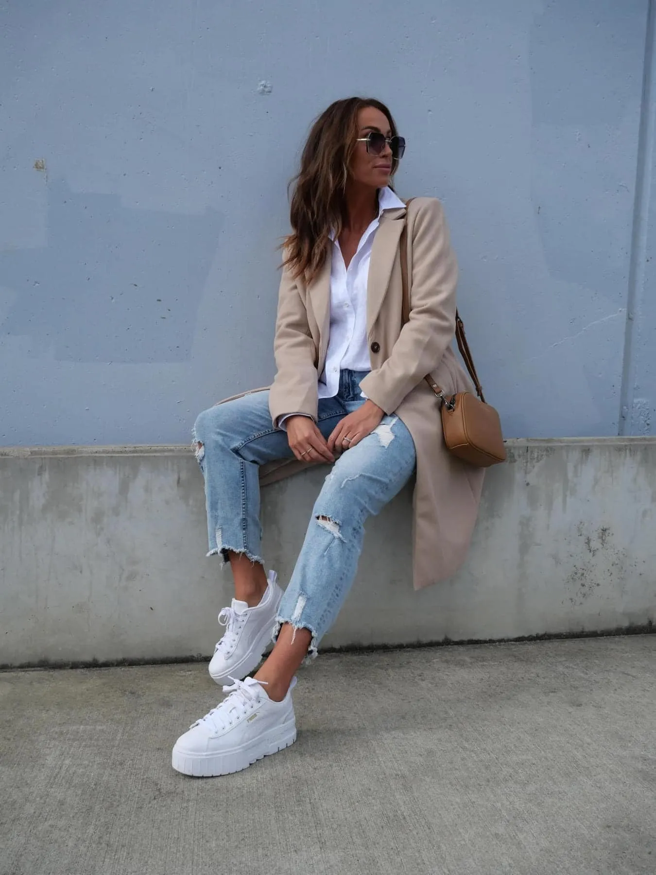 Shine On Label Montana Long Coat Oat