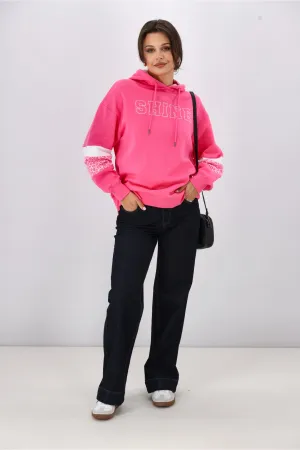 Shine On Label Nina Hoodie Pink