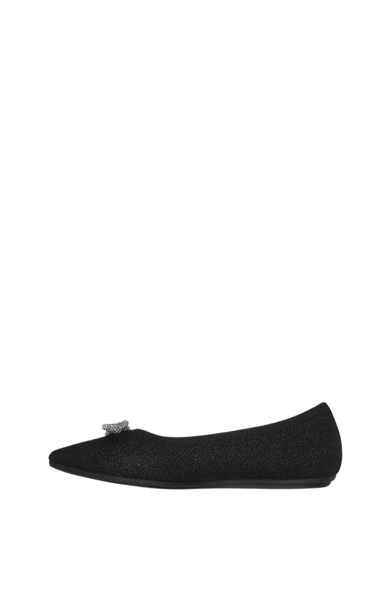 Skechers Cleo Point Glitzy Haze Ballet Flat Black