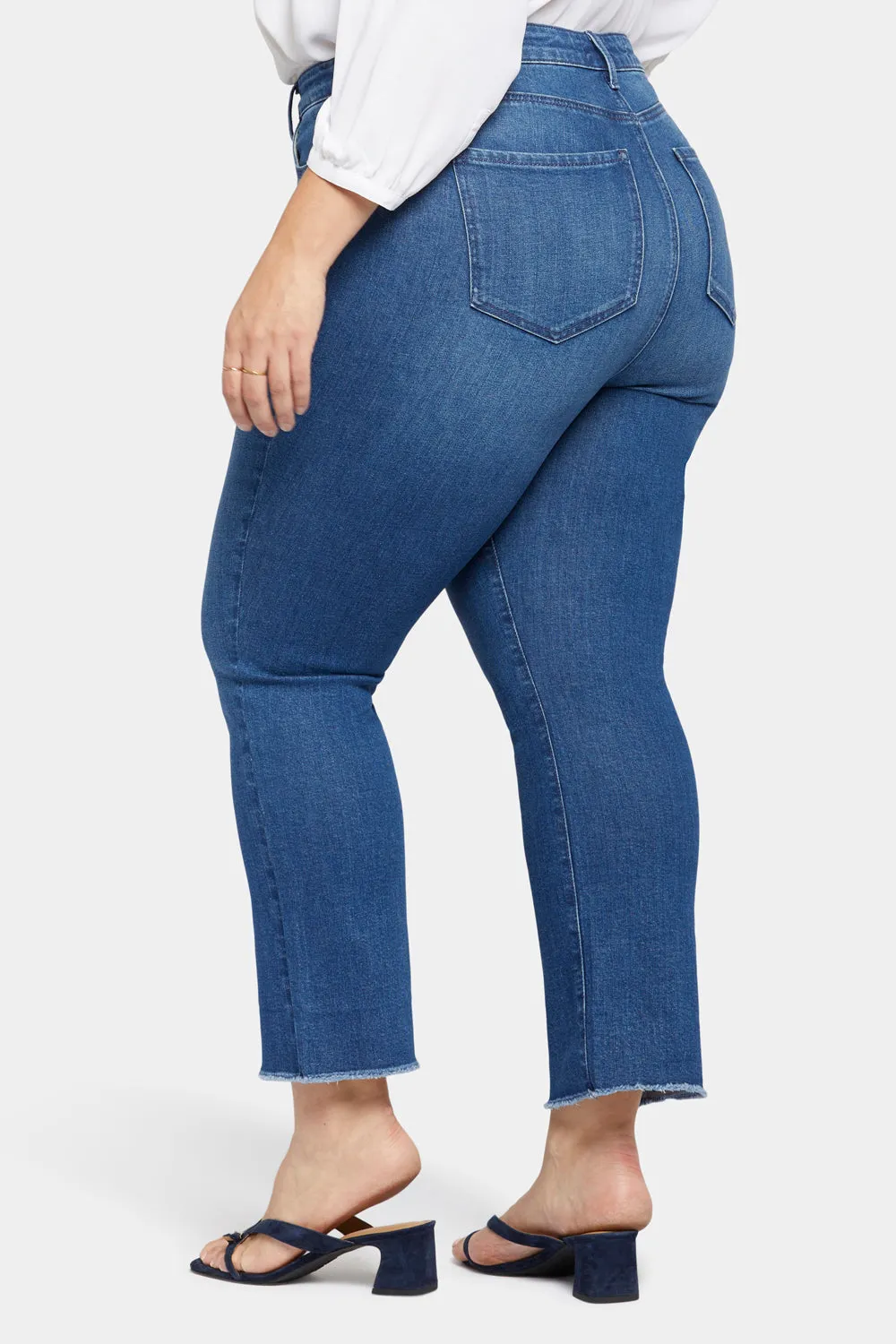 Slim Bootcut Ankle Jeans In Plus Size - Desire