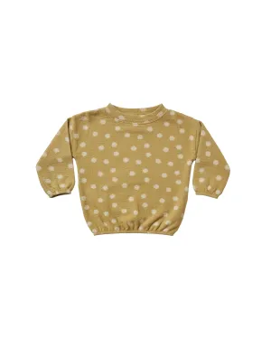 slouchy pullover || sunburst