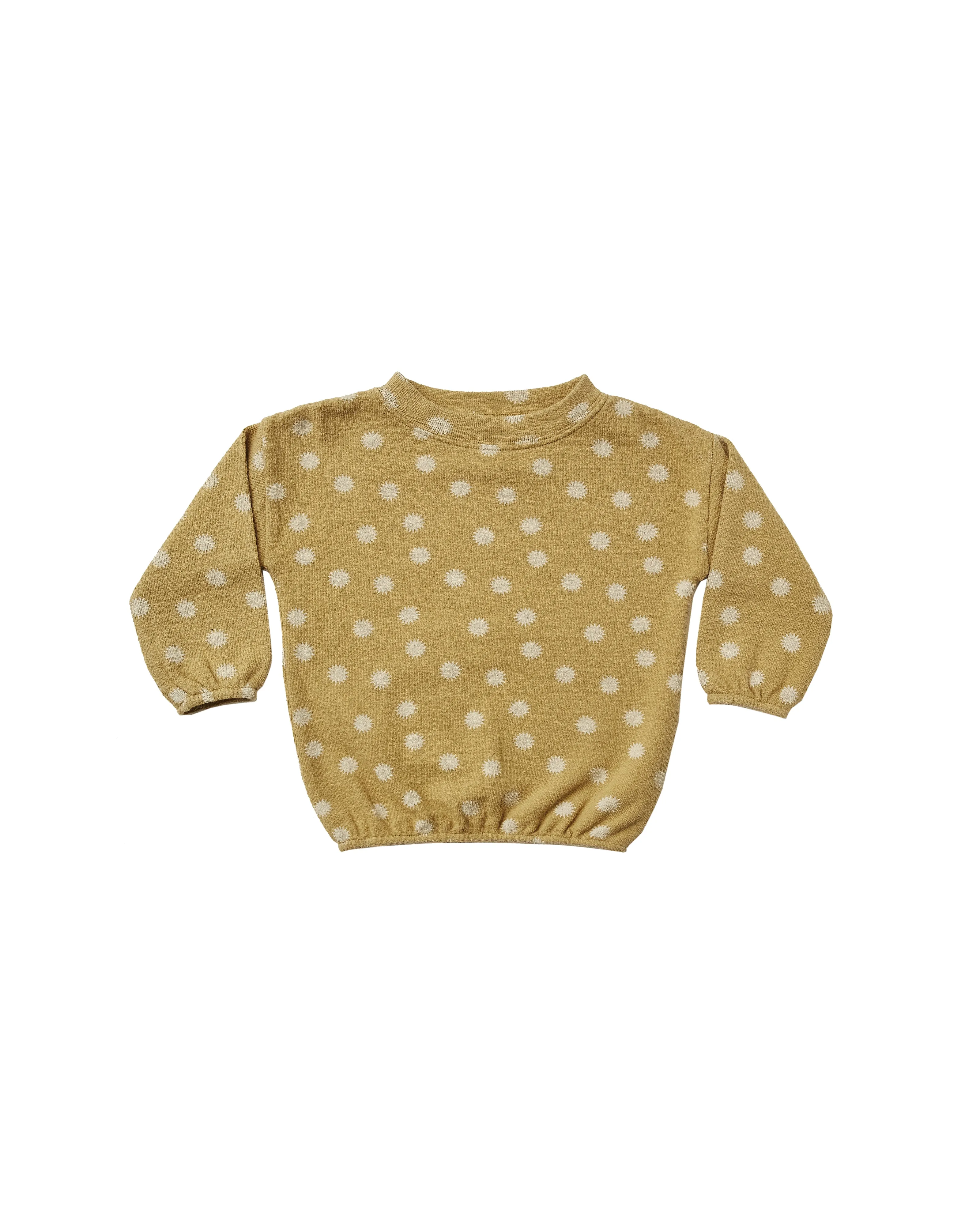 slouchy pullover || sunburst