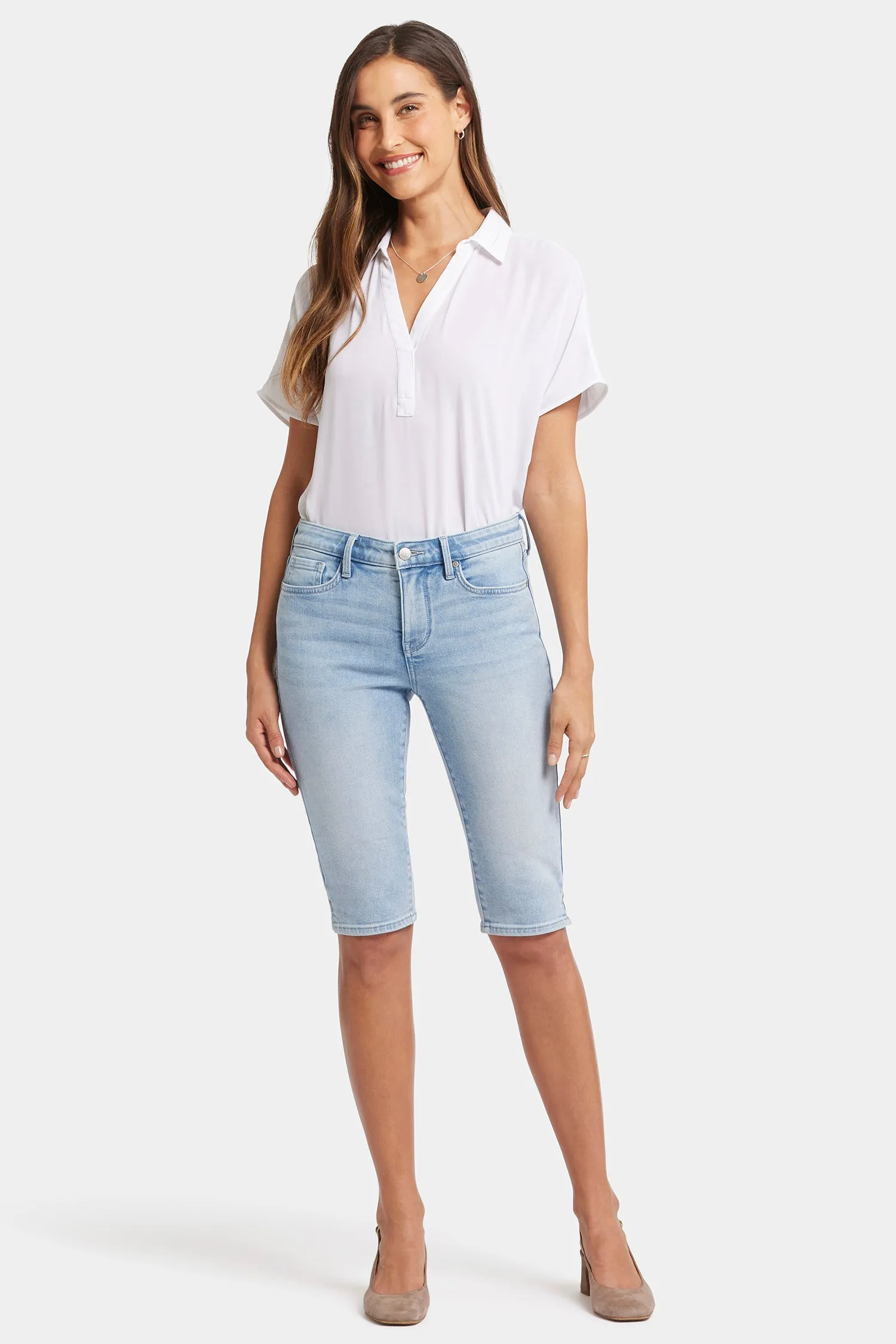Sophie Bike Capri Jeans - Misty Ridge