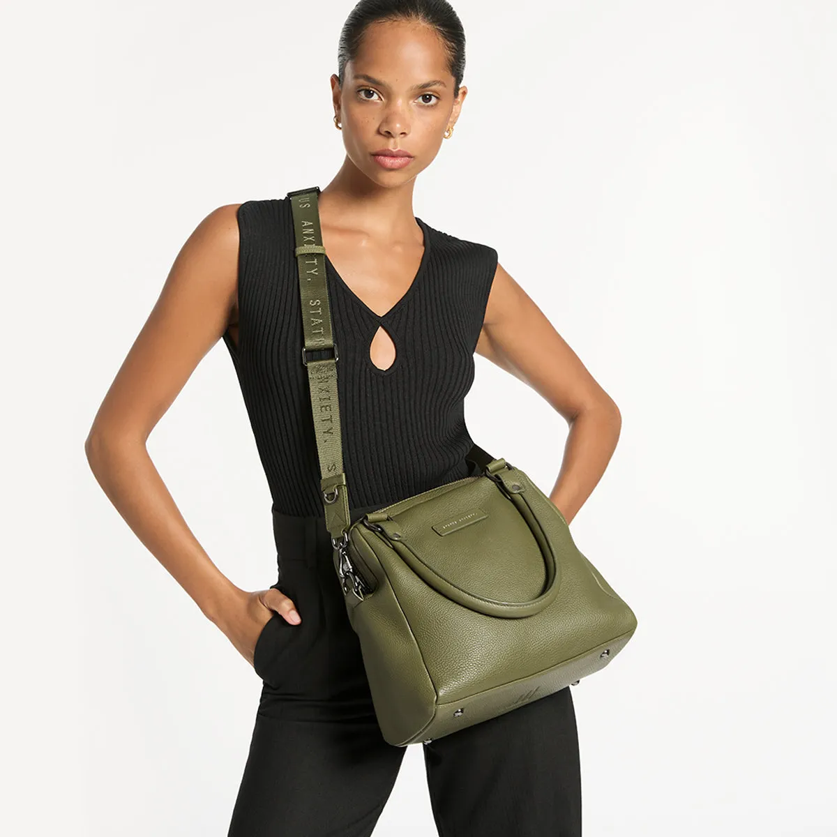 Status Anxiety Lucky Escape Bag Strap Khaki