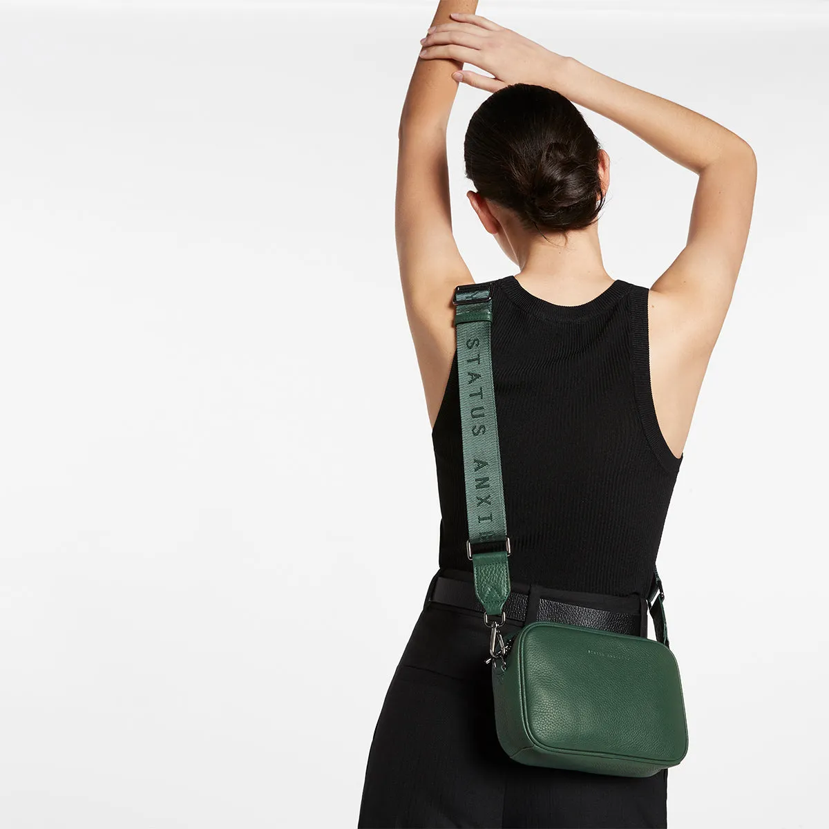 Status Anxiety Without You Bag Strap Green