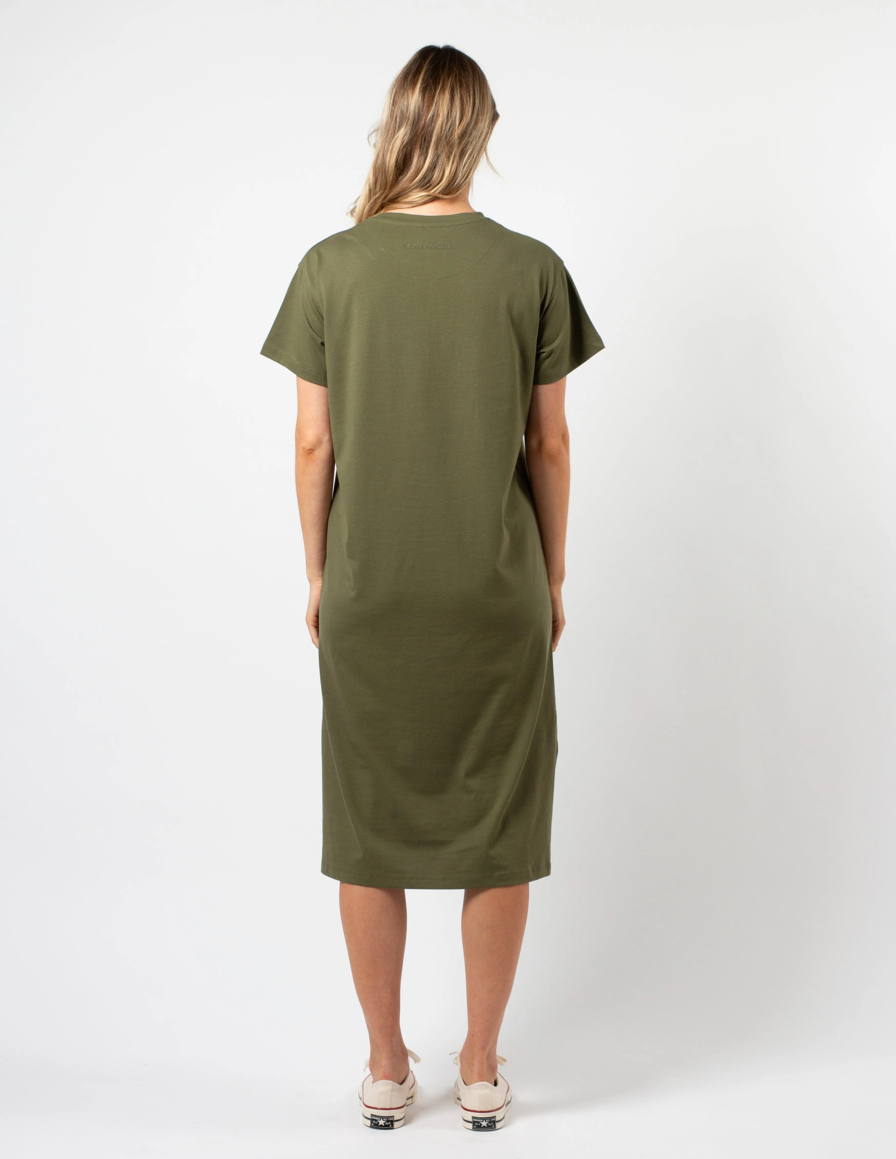 Stella   Gemma Maxie T-Shirt Dress Khaki White