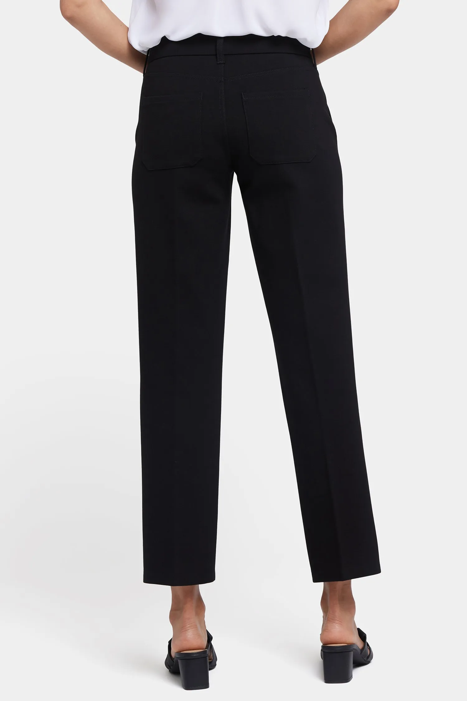 Straight Trouser Pants - Black