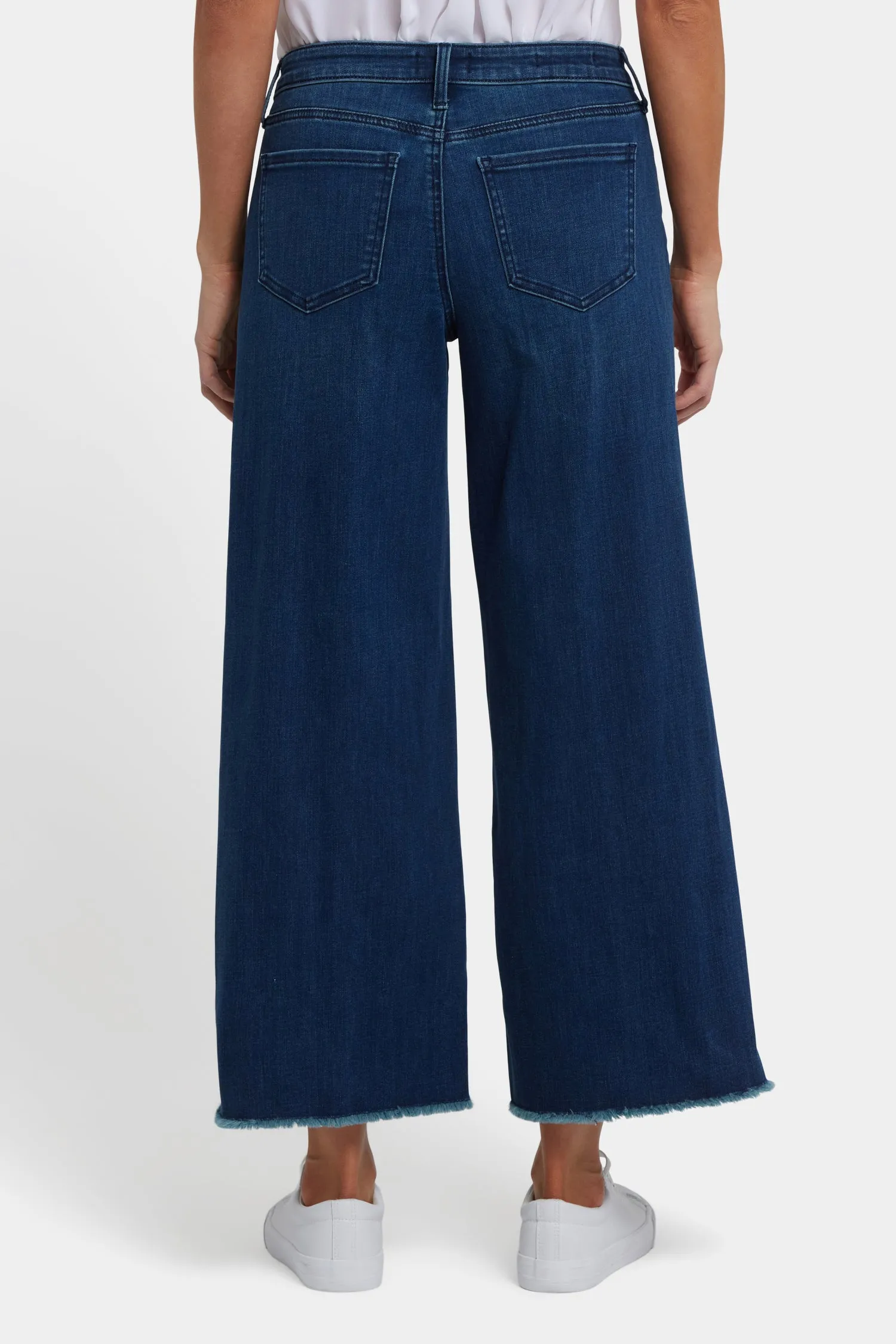Teresa Wide Leg Ankle Jeans - Ibiza Blues