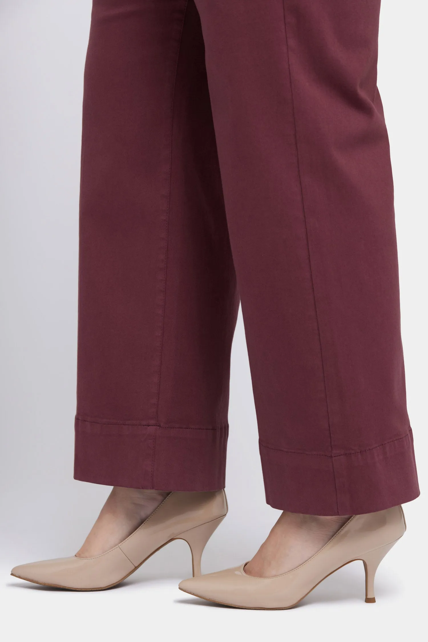 Teresa Wide Leg Ankle Jeans In Plus Size - Tavern