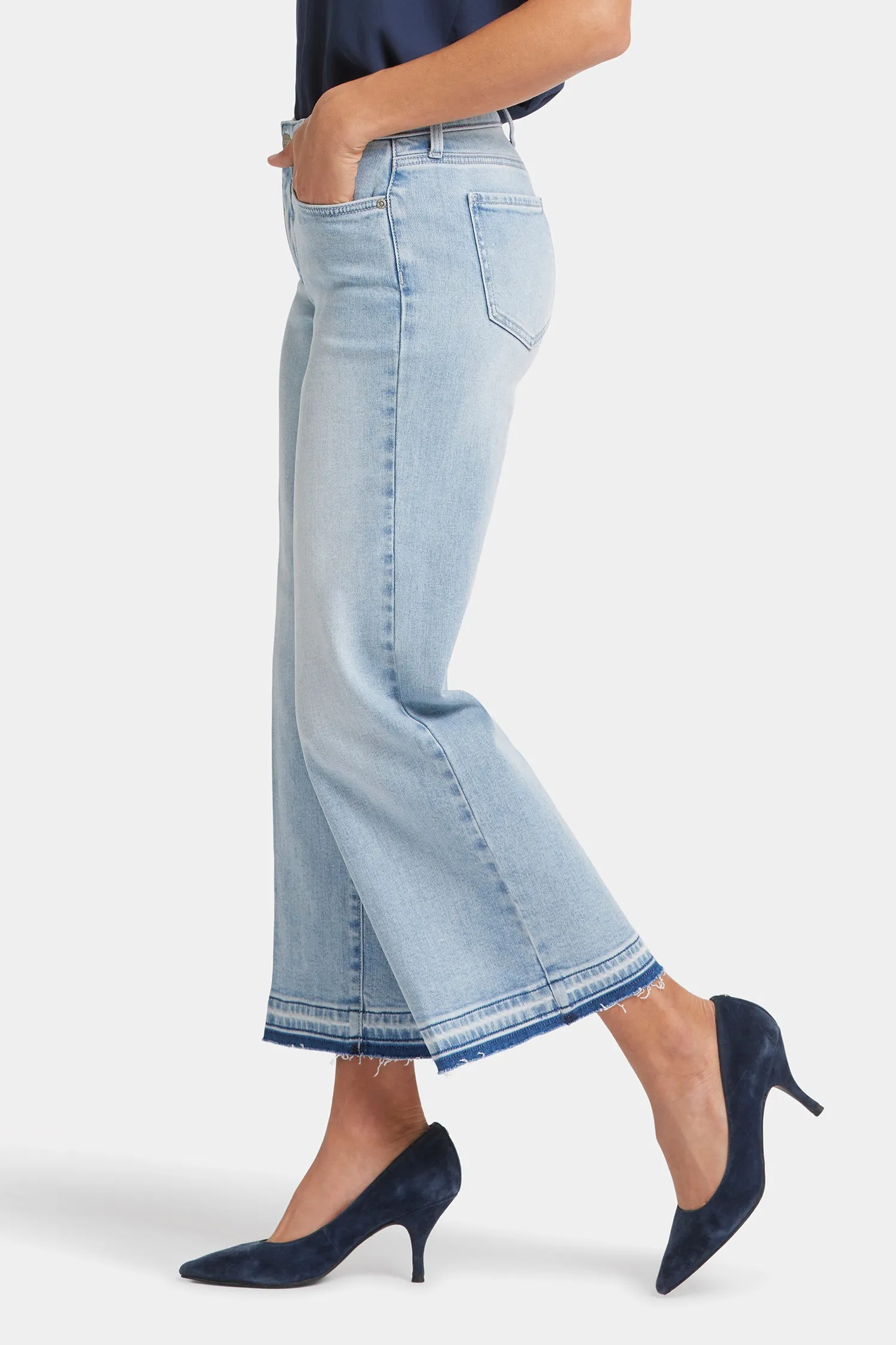 Teresa Wide Leg Ankle Jeans - Misty Ridge