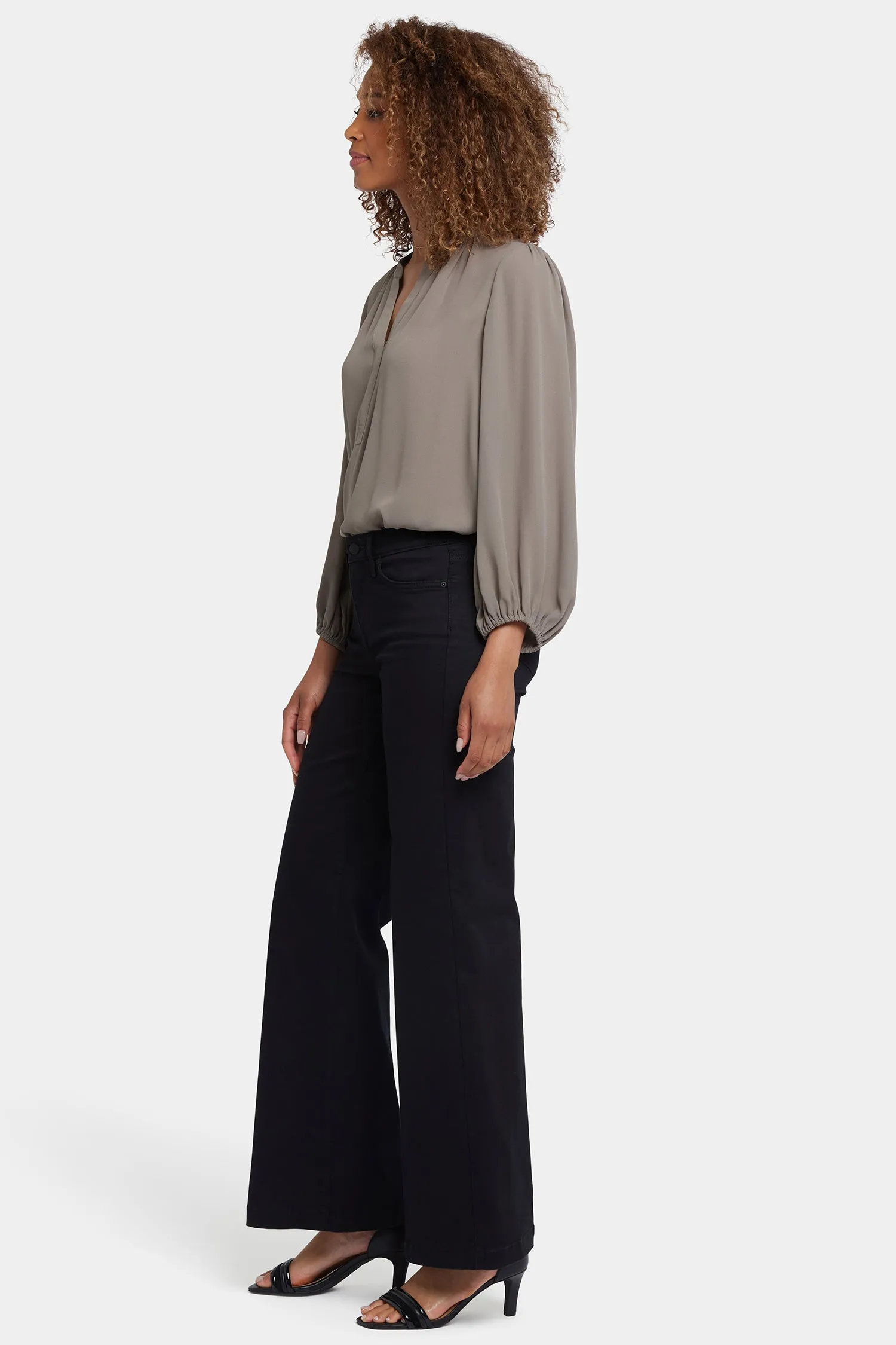 Teresa Wide Leg Jeans - Black