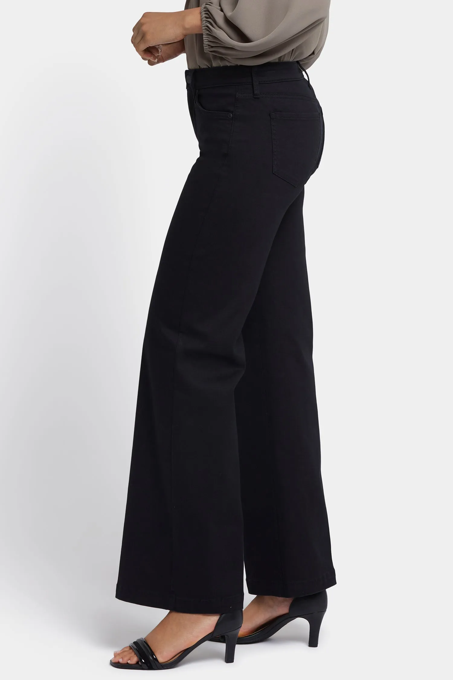 Teresa Wide Leg Jeans - Black