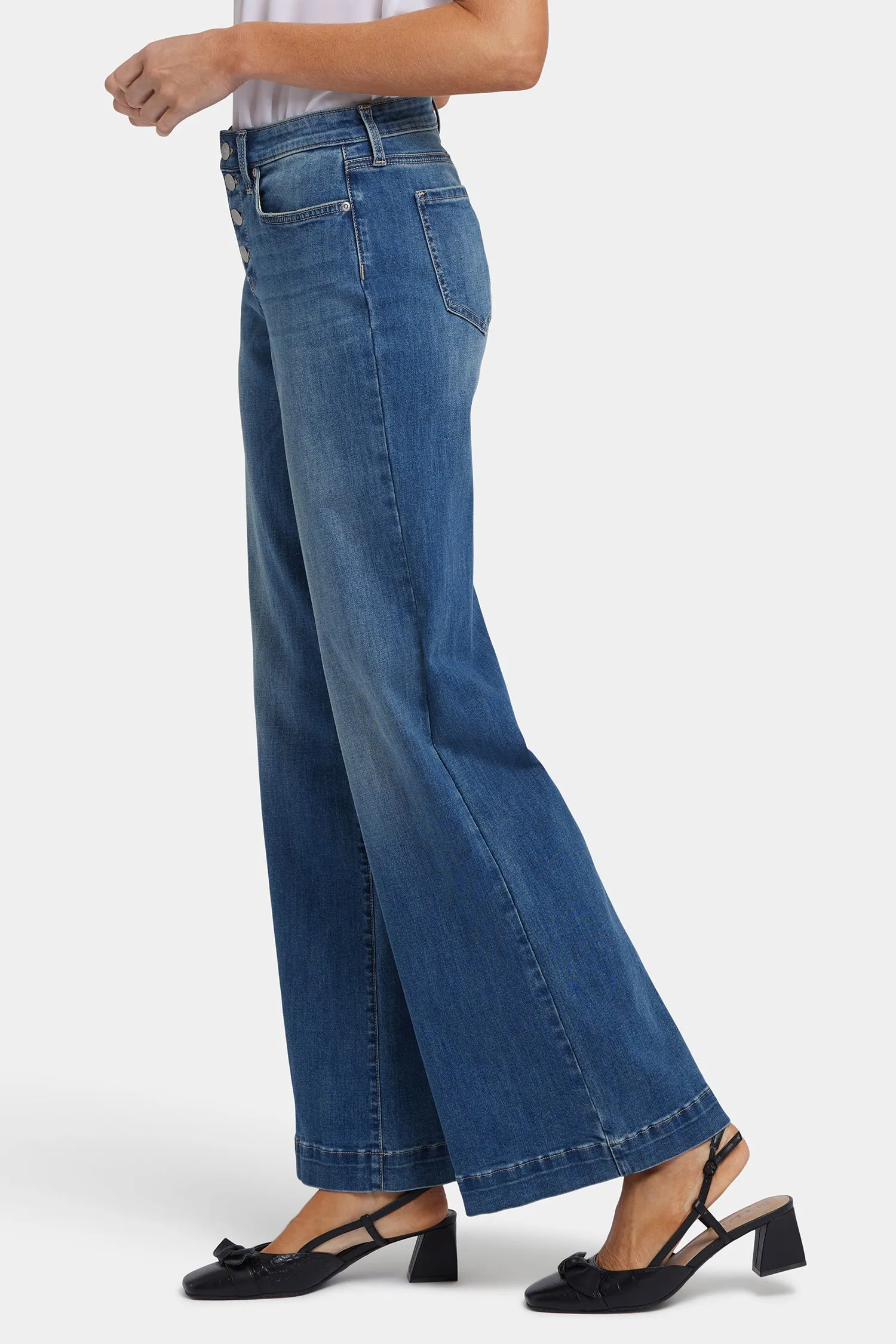 Teresa Wide Leg Jeans - Costa Brava