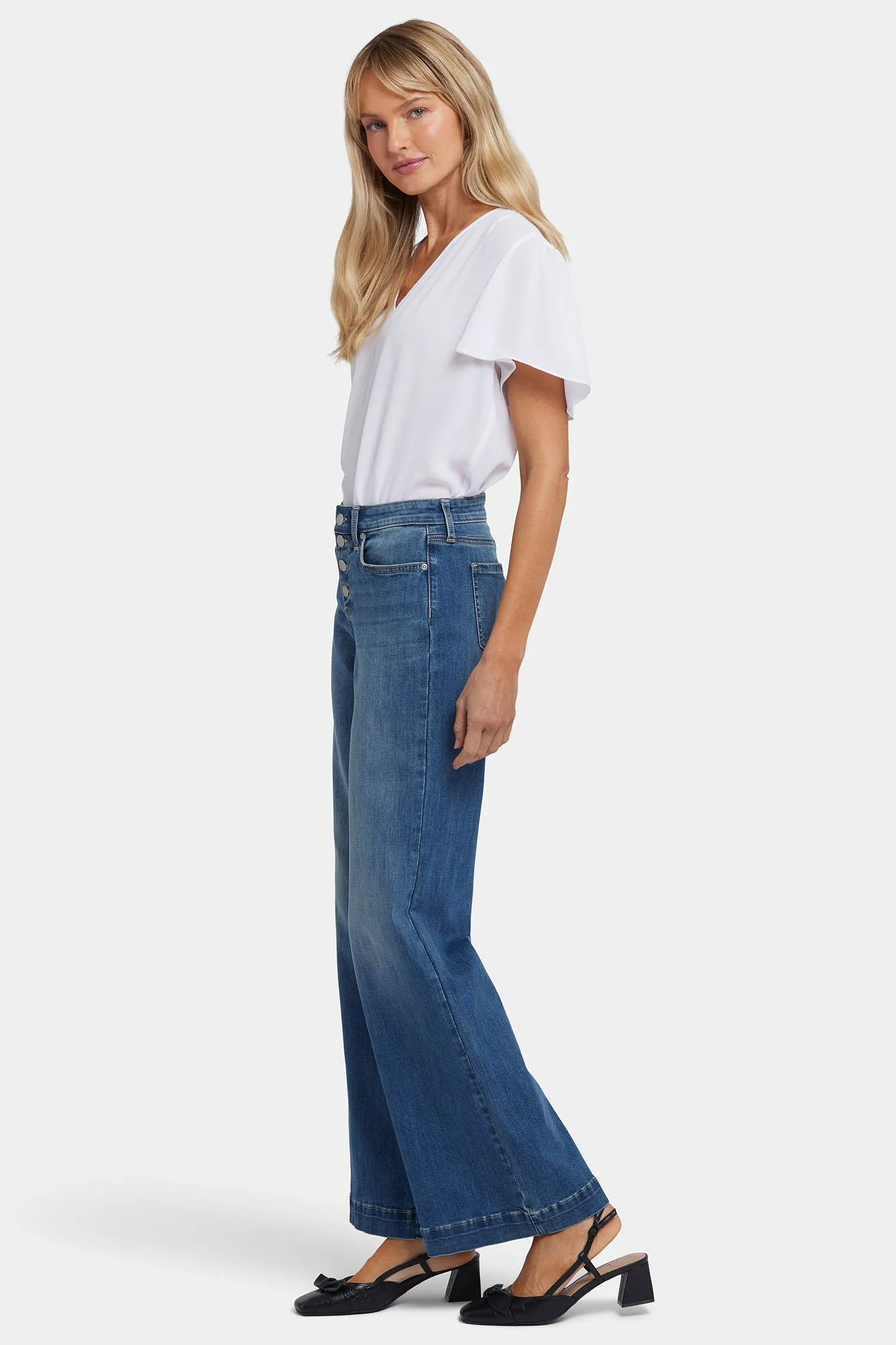 Teresa Wide Leg Jeans - Costa Brava
