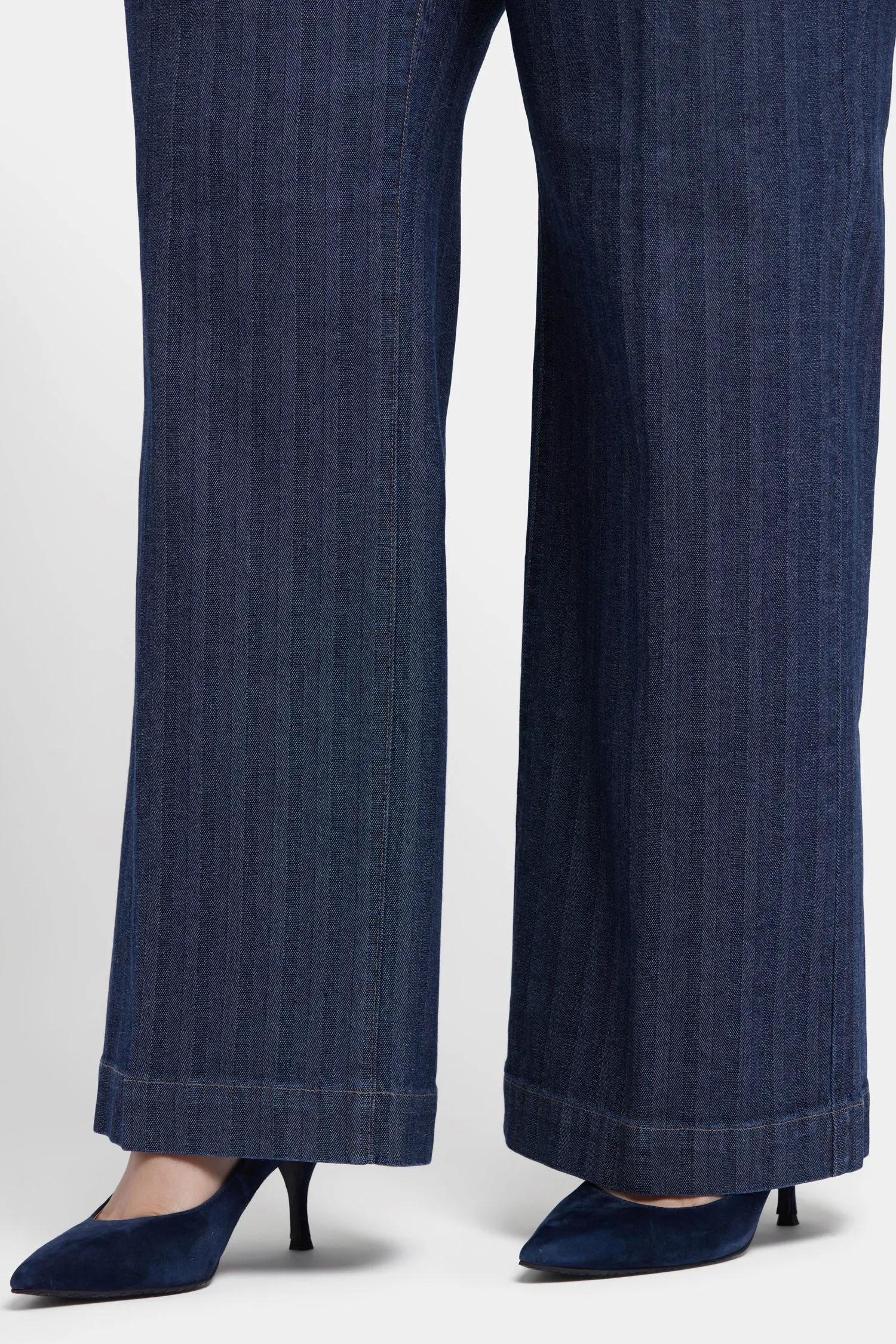 Teresa Wide Leg Jeans In Plus Size  - Twilight Stripe