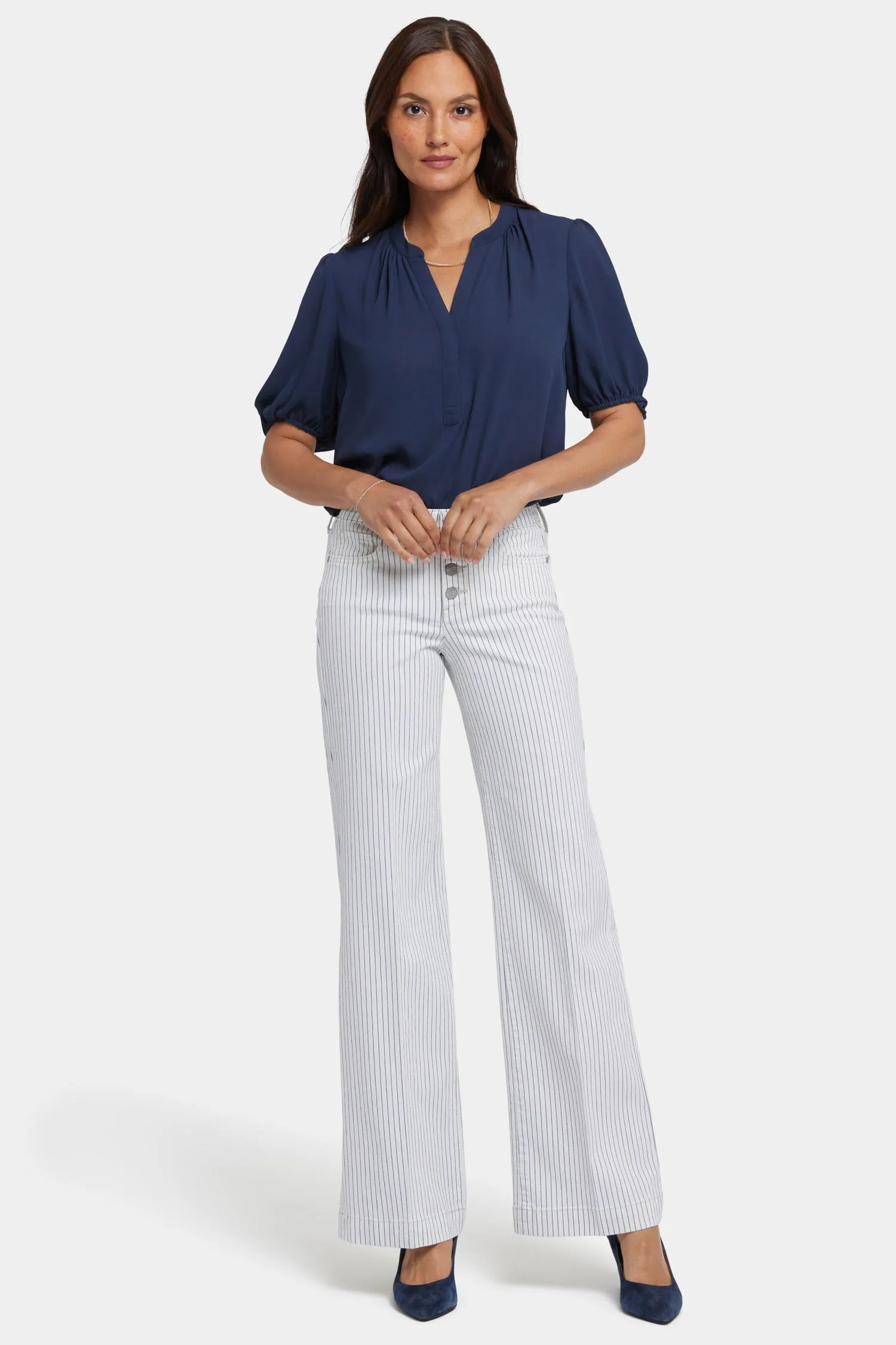 Teresa Wide Leg Jeans - Palencia Stripe