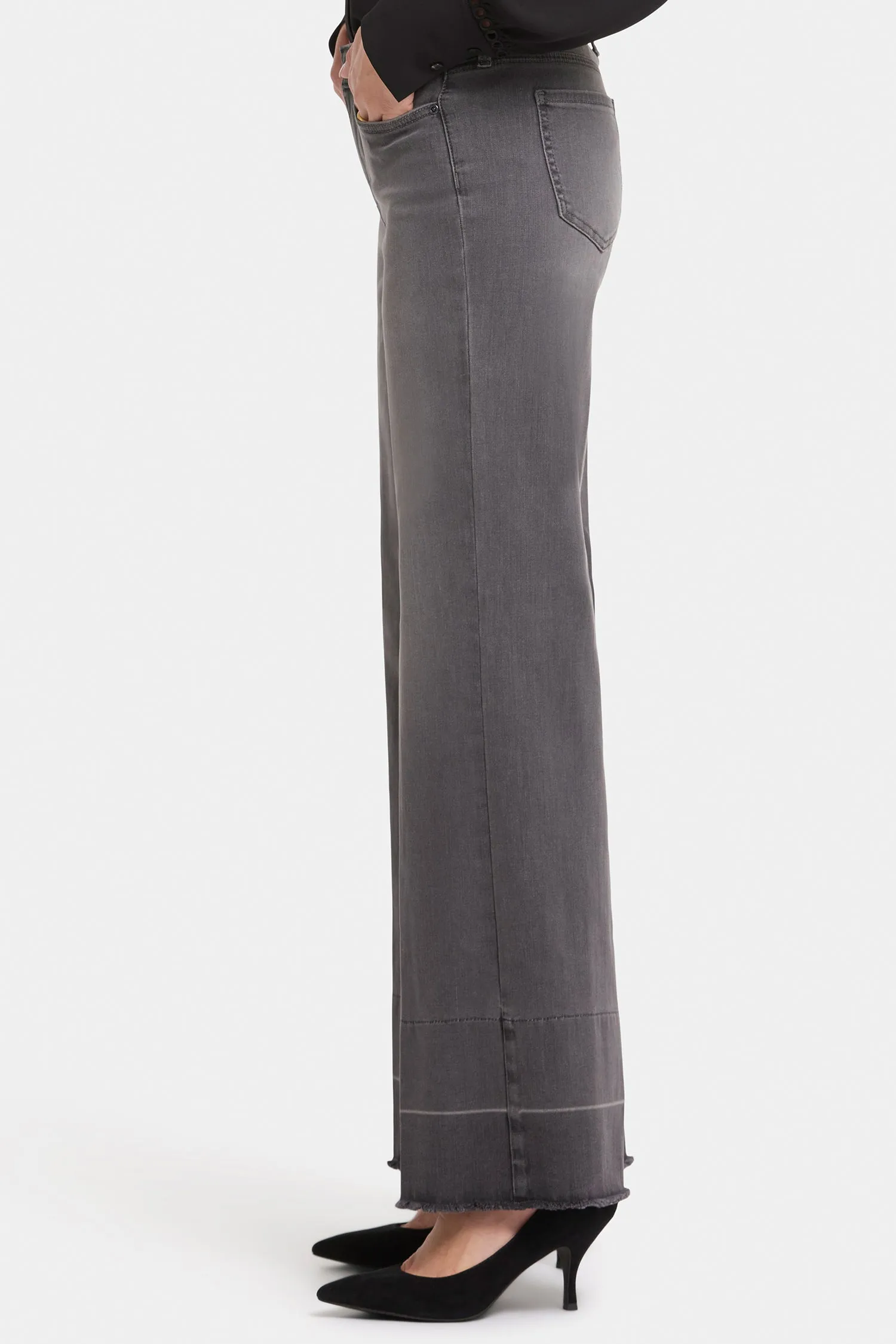 Teresa Wide Leg Jeans - Snow Shadow