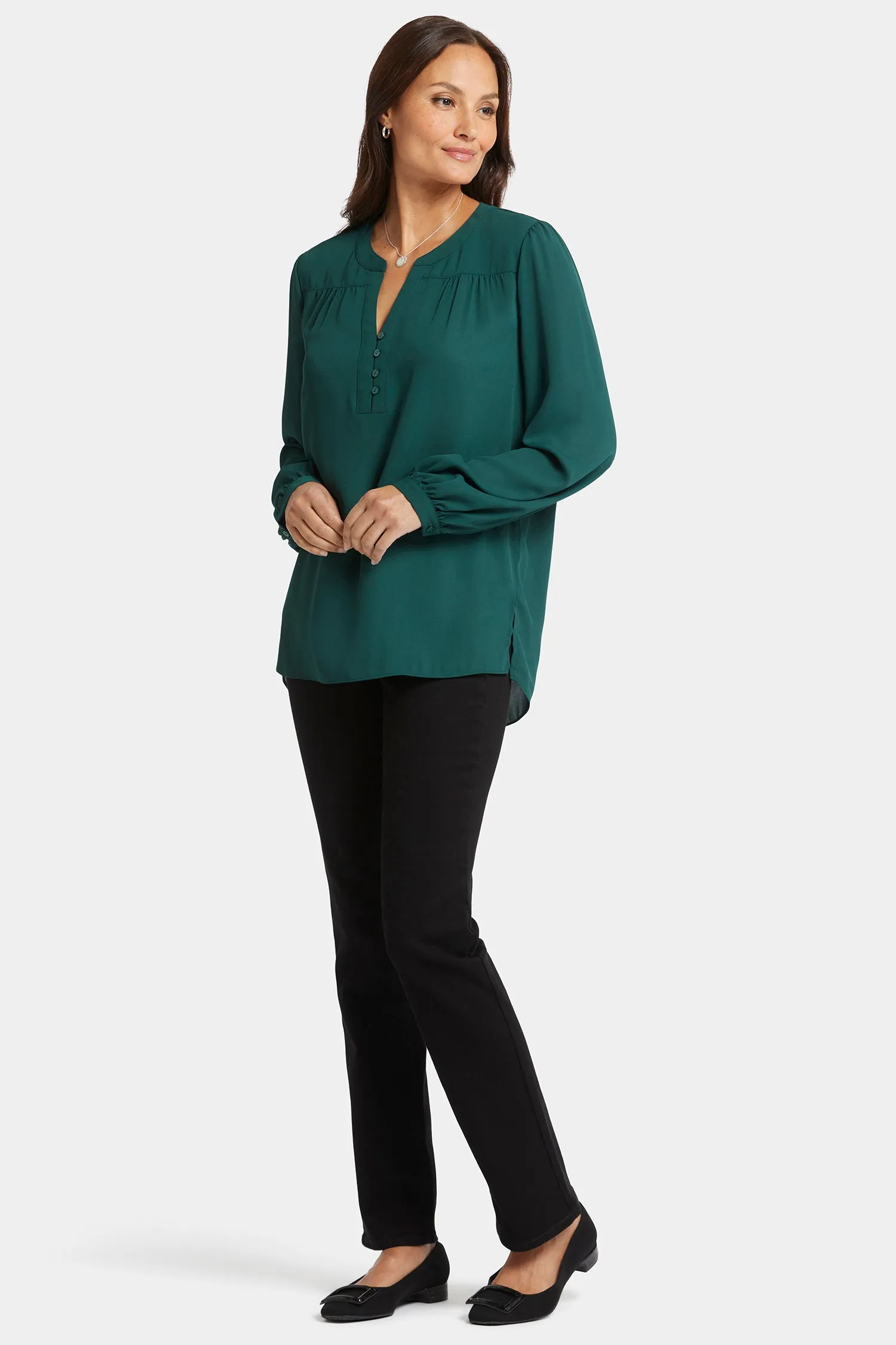 Trinity Blouse - Pine Forest