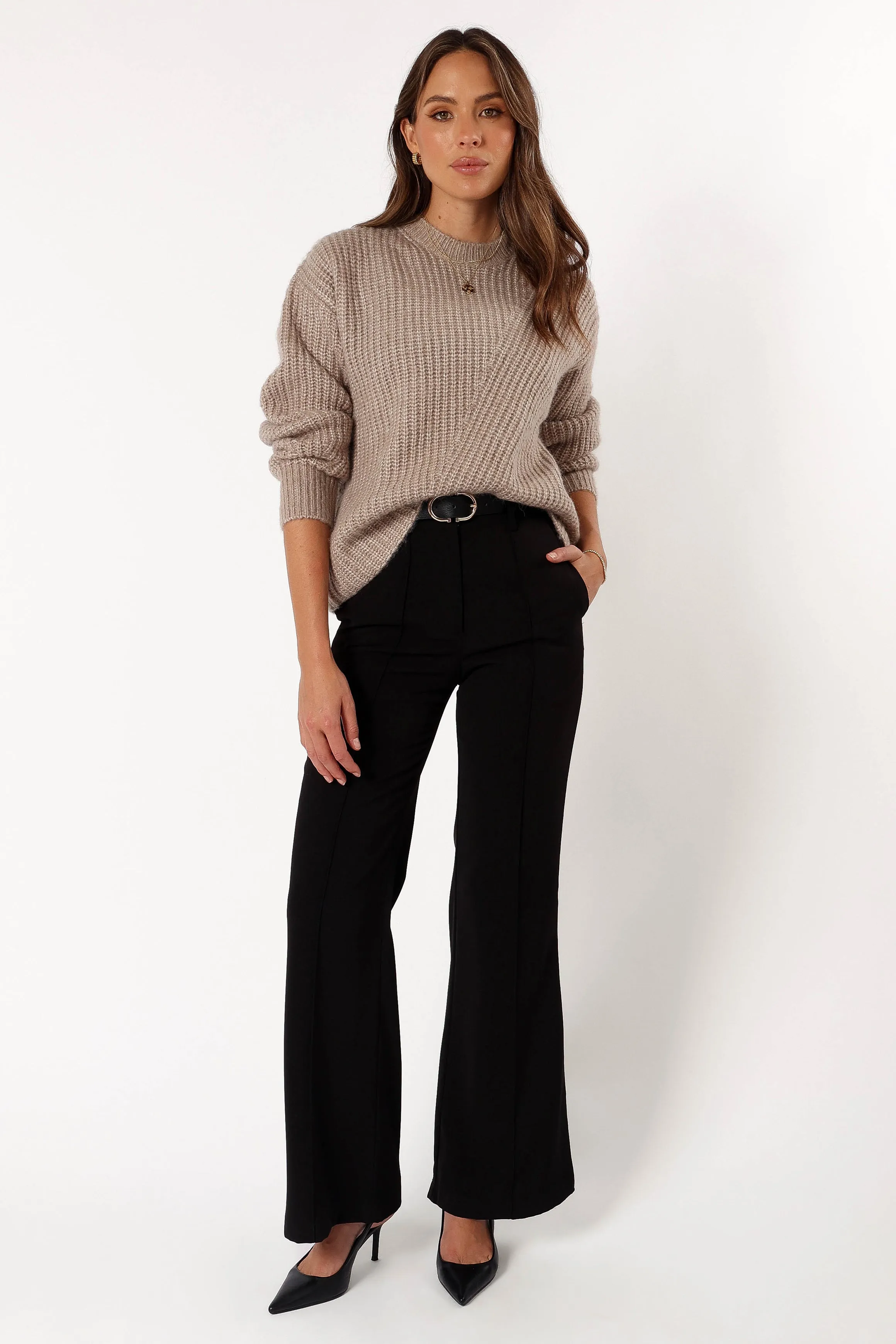 Villa Knit Sweater - Taupe