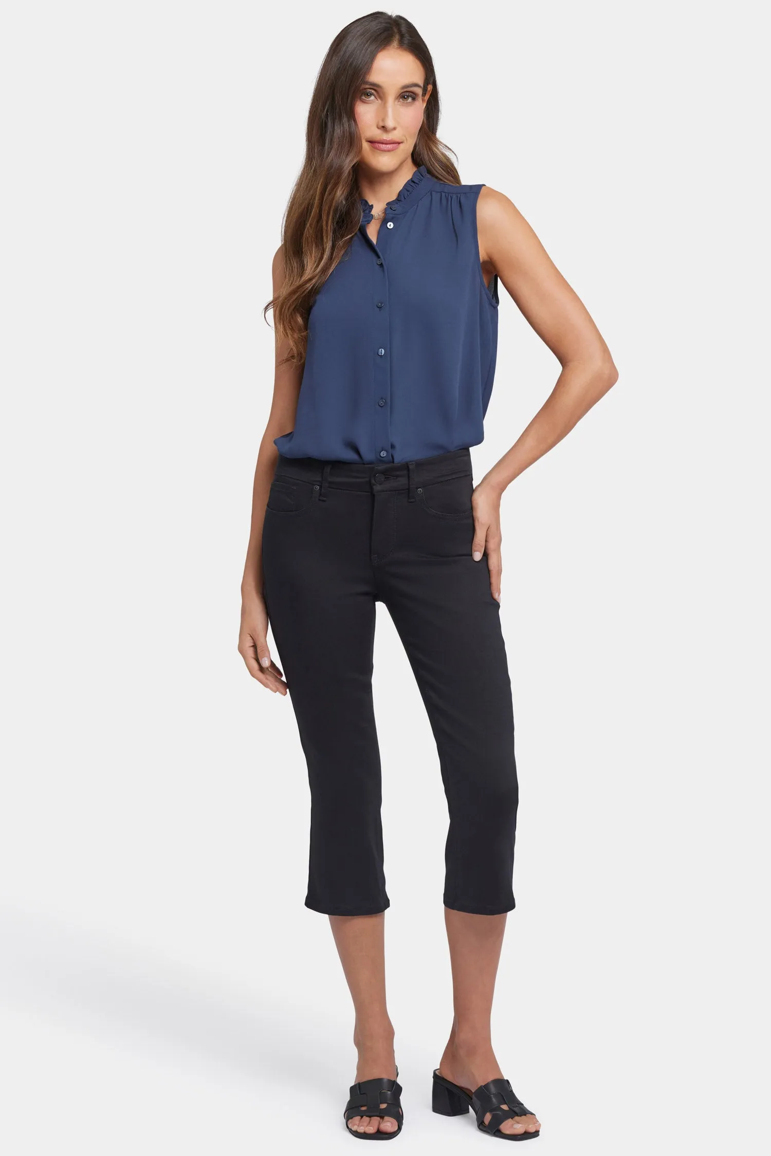 Waist-Match™ Marilyn Straight Crop Jeans - Black