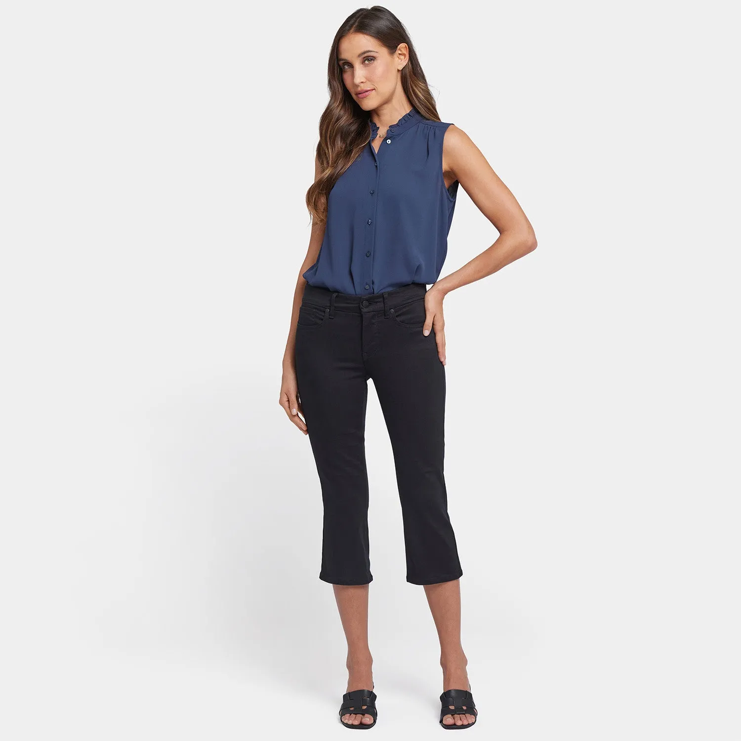 Waist-Match™ Marilyn Straight Crop Jeans - Black